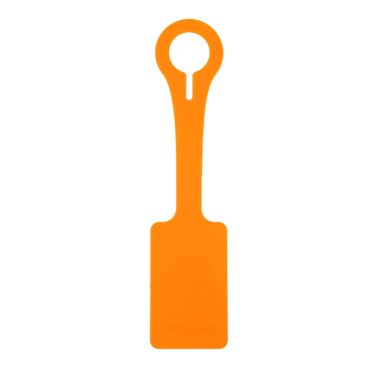 Crossing Silicone Luggage Tag - Neon Orange