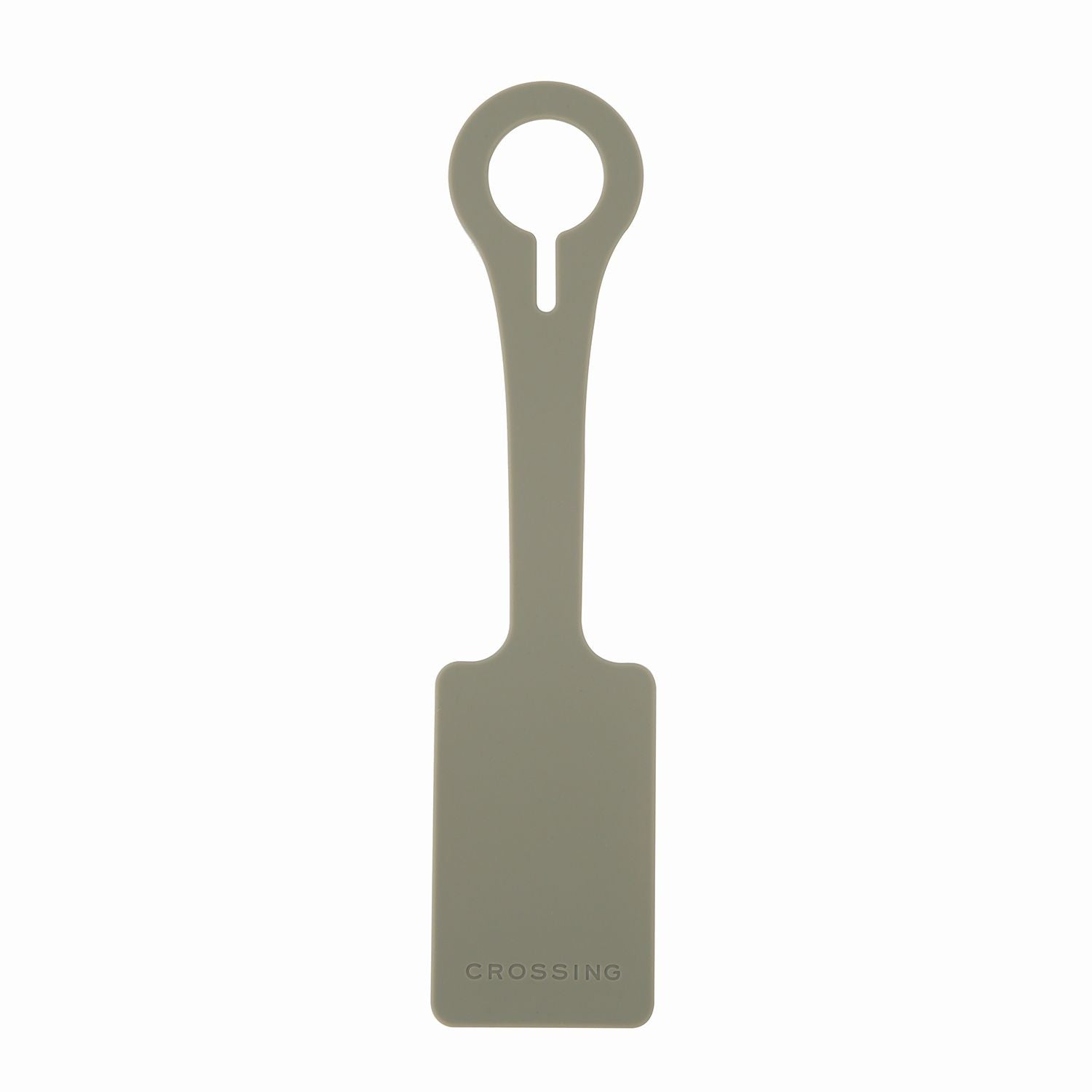 Crossing Silicone Luggage Tag - Olive Sage