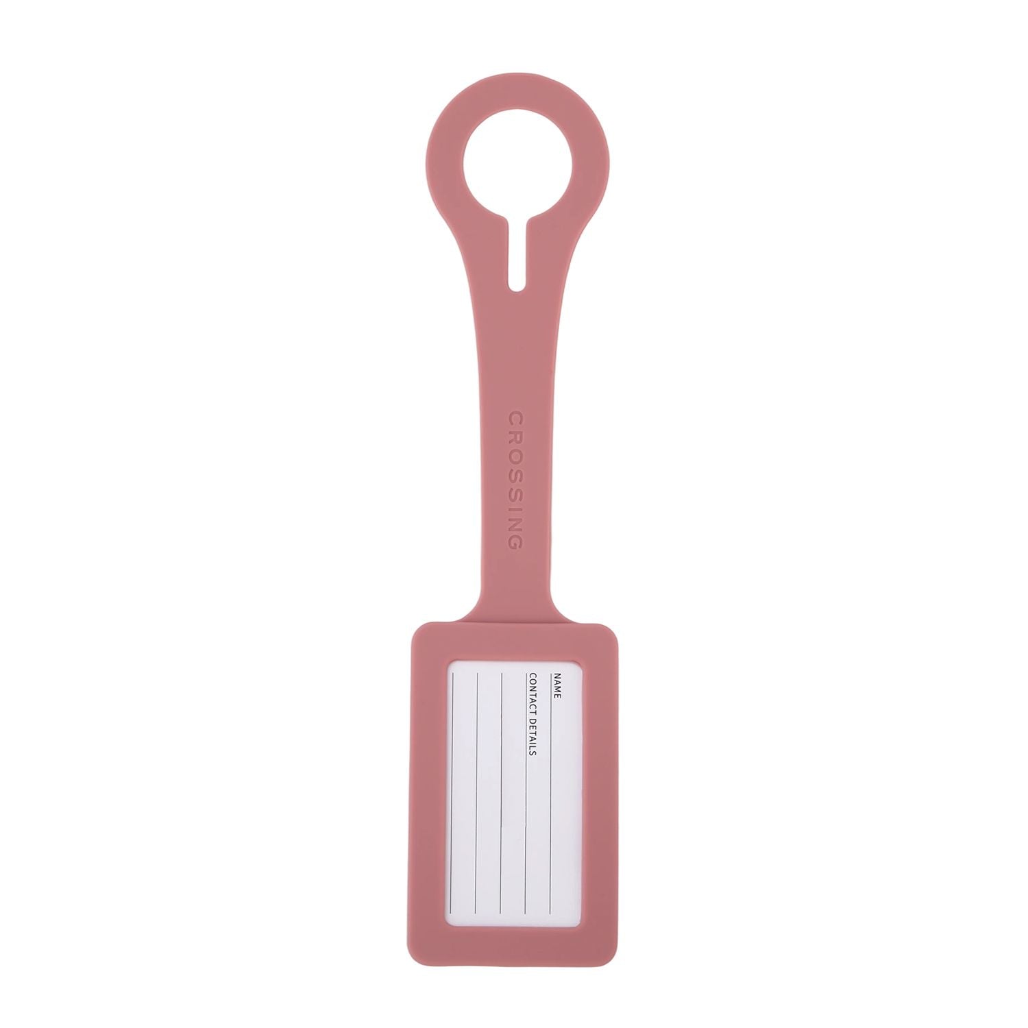 Crossing Silicone Luggage Tag - Rosy Blush
