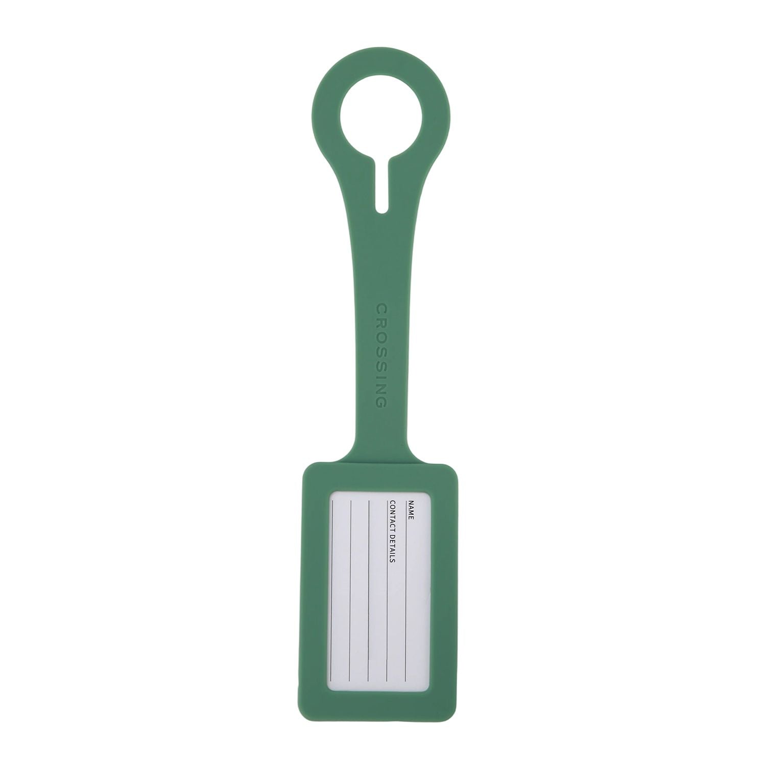 Crossing Silicone Luggage Tag - Sage Green