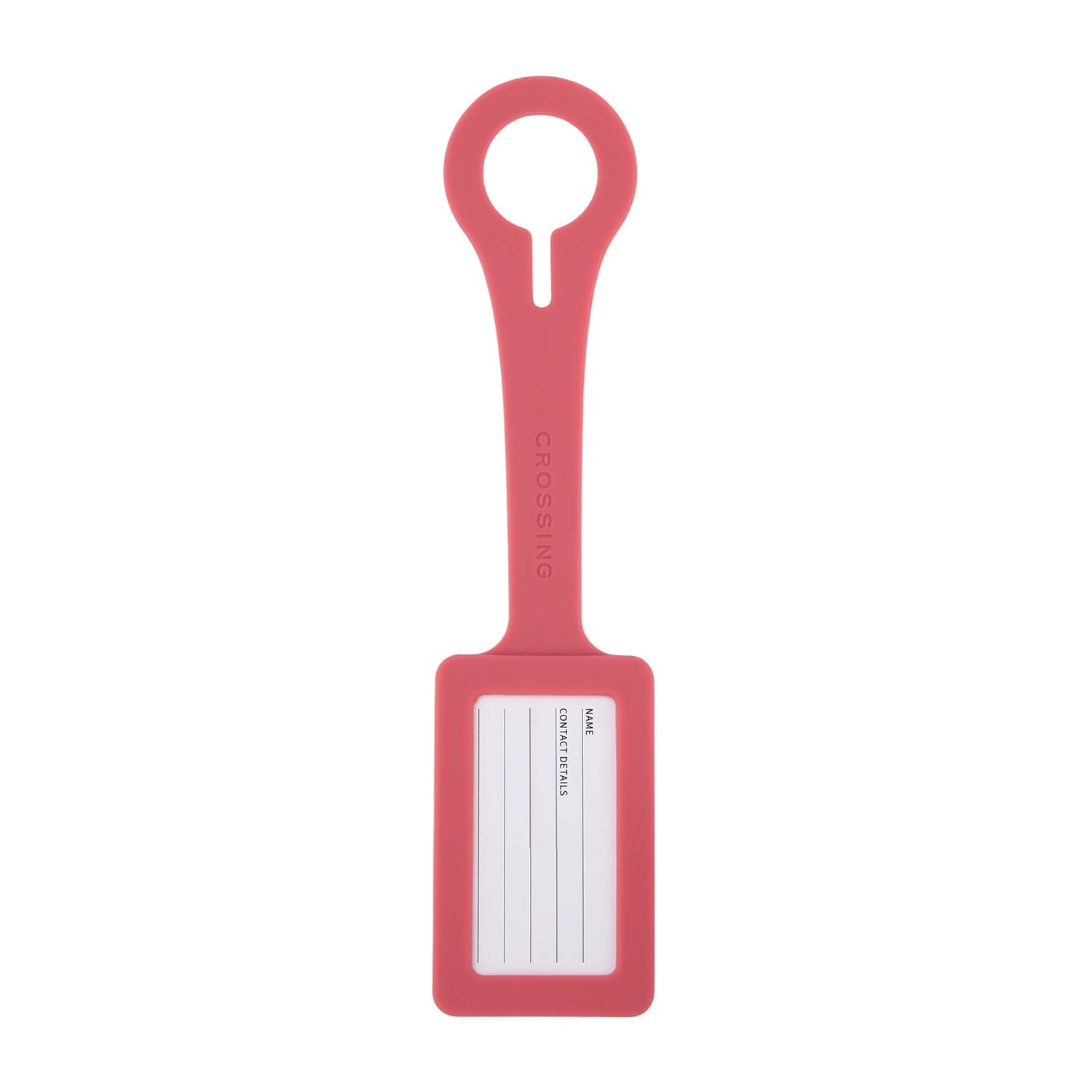 Crossing Silicone Luggage Tag - Strawberry Cream