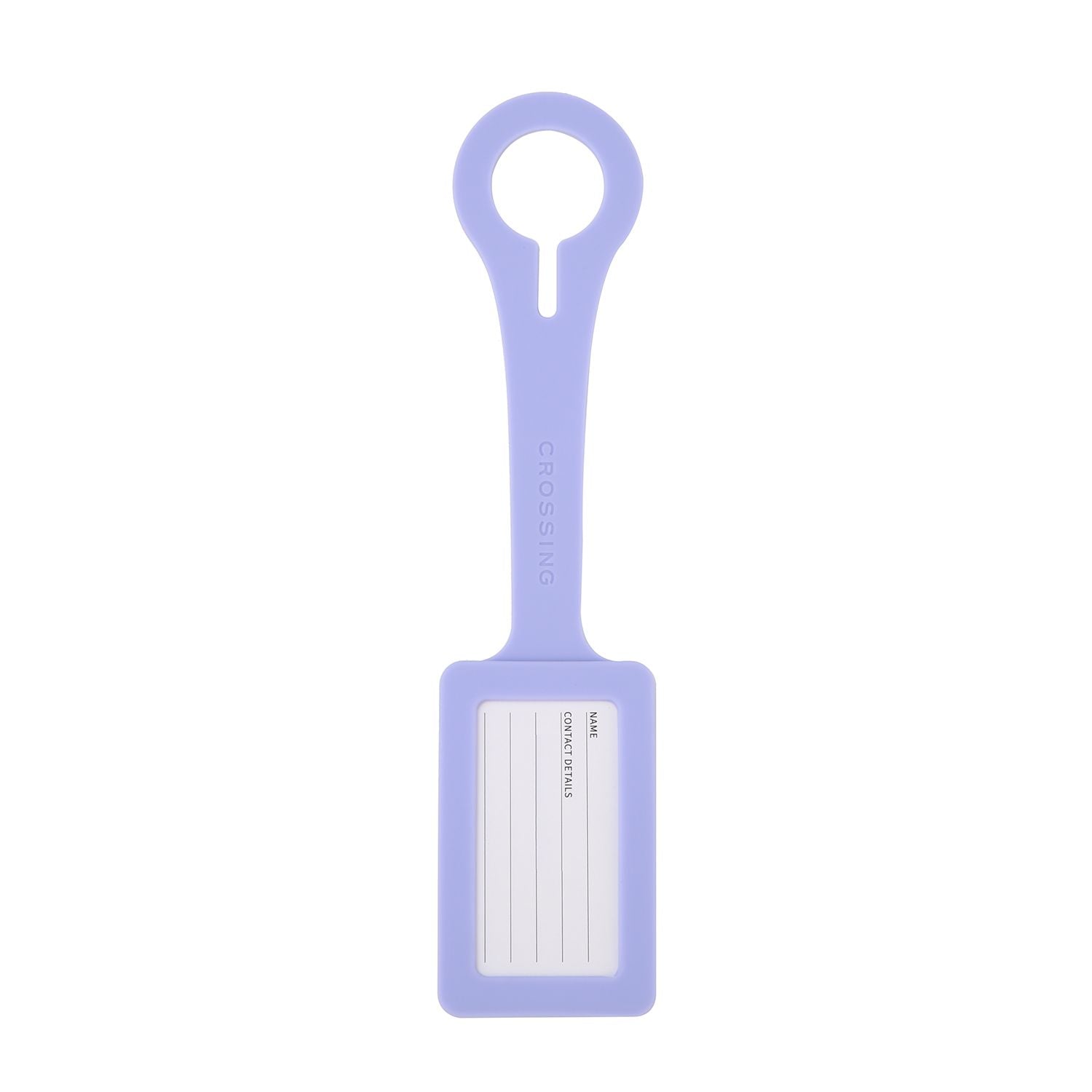 Crossing Silicone Luggage Tag - Taro Cream