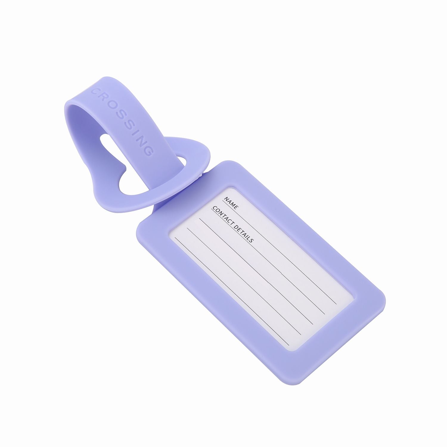 Crossing Silicone Luggage Tag - Taro Cream