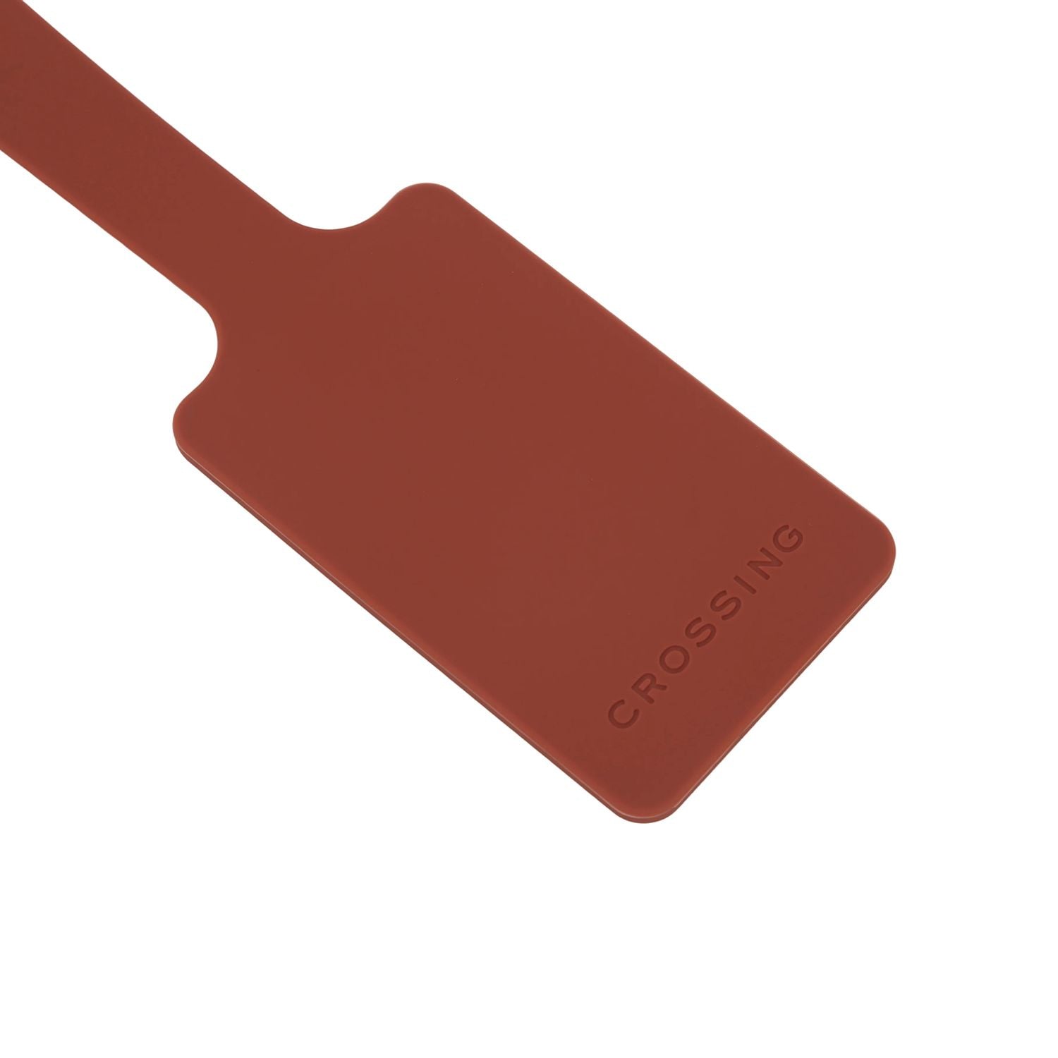 Crossing Silicone Luggage Tag - Terracotta