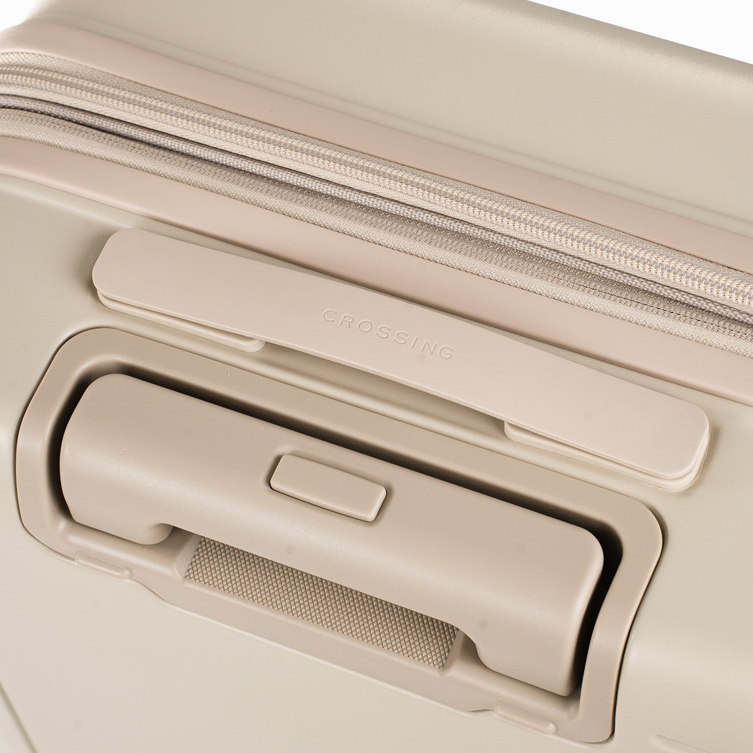 Crossing Stel Polycarbonate Carry On 20" Luggage - Sandwhite