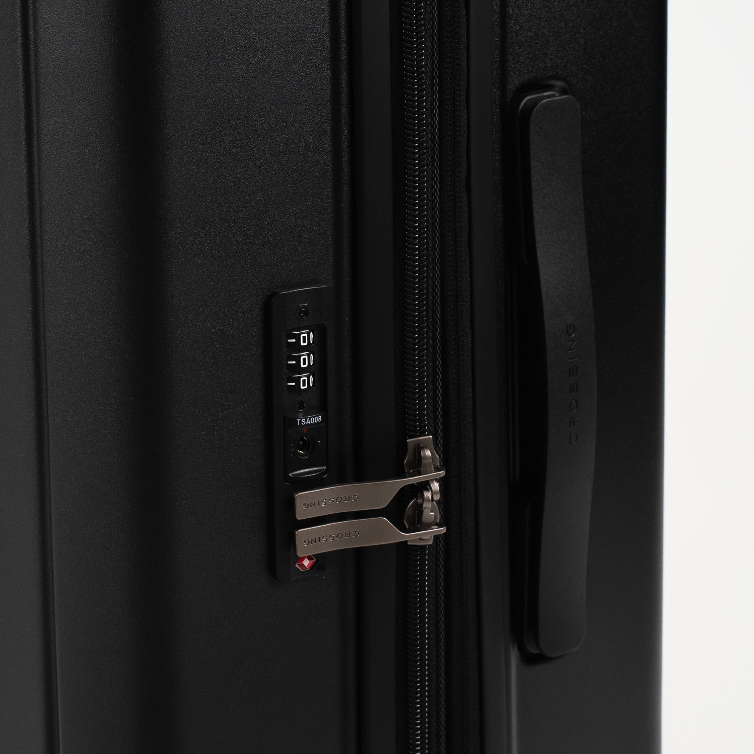 Crossing Stel Polycarbonate Medium 25" Luggage - Black