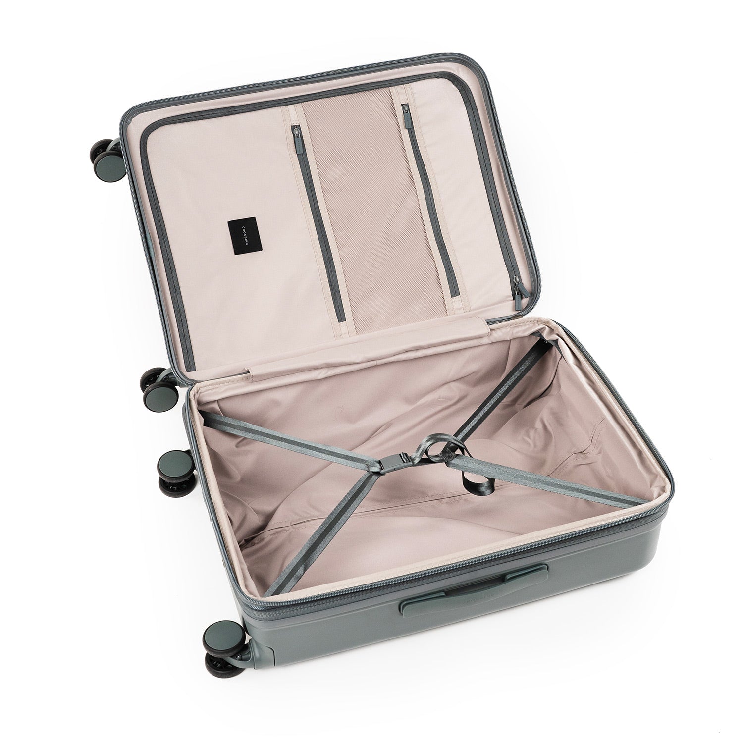 Crossing Stel Polycarbonate Medium 25" Luggage - Green