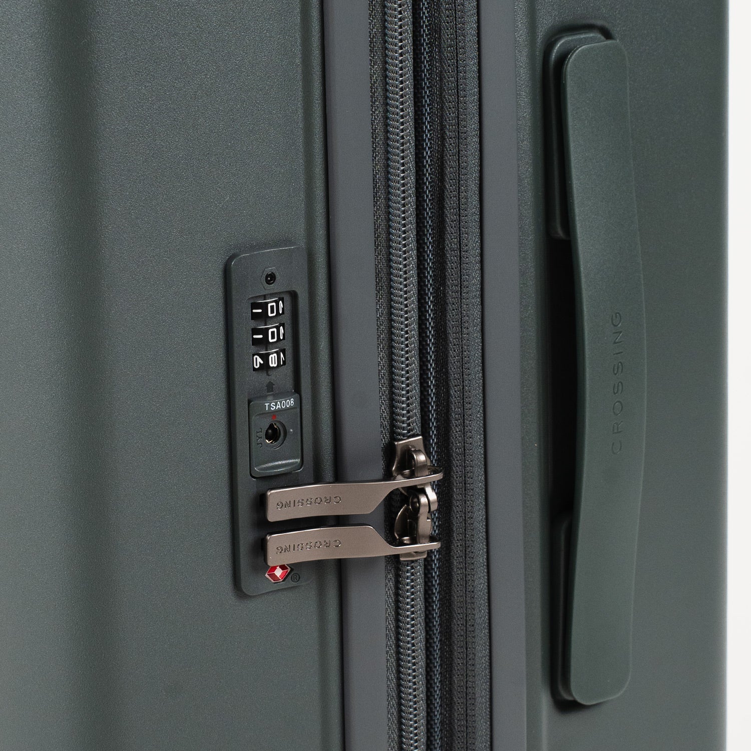 Crossing Stel Polycarbonate Medium 25" Luggage - Green