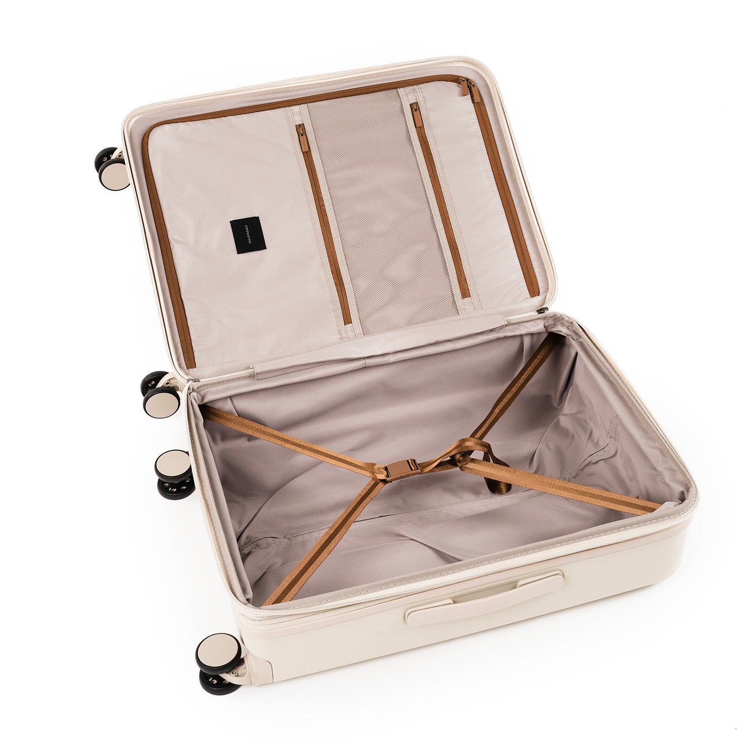 Crossing Stel Polycarbonate Medium 25" Luggage - Sandwhite