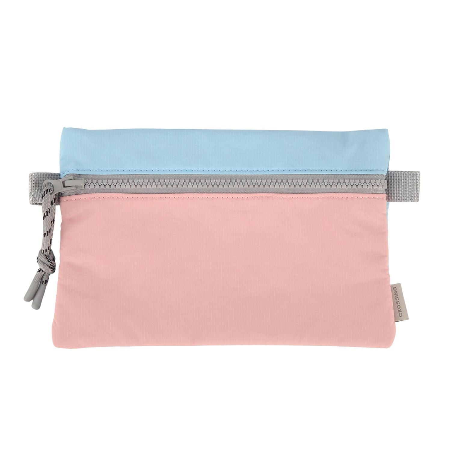 Crossing Tessa Colour Block Pouch Large - Powder Pink/Light Blue