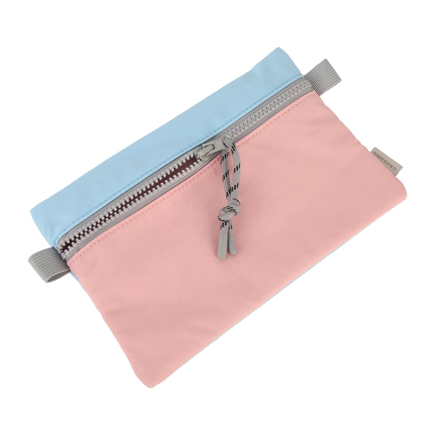 Crossing Tessa Colour Block Pouch Large - Powder Pink/Light Blue