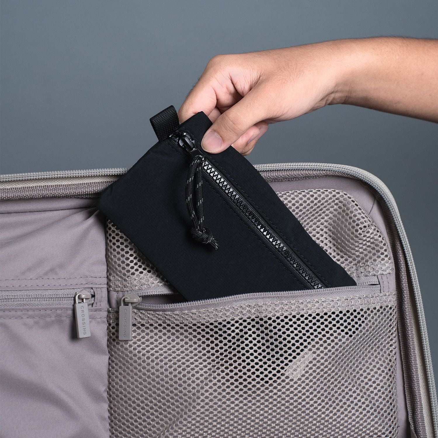 Crossing Tessa Colour Block Pouch Small - Black