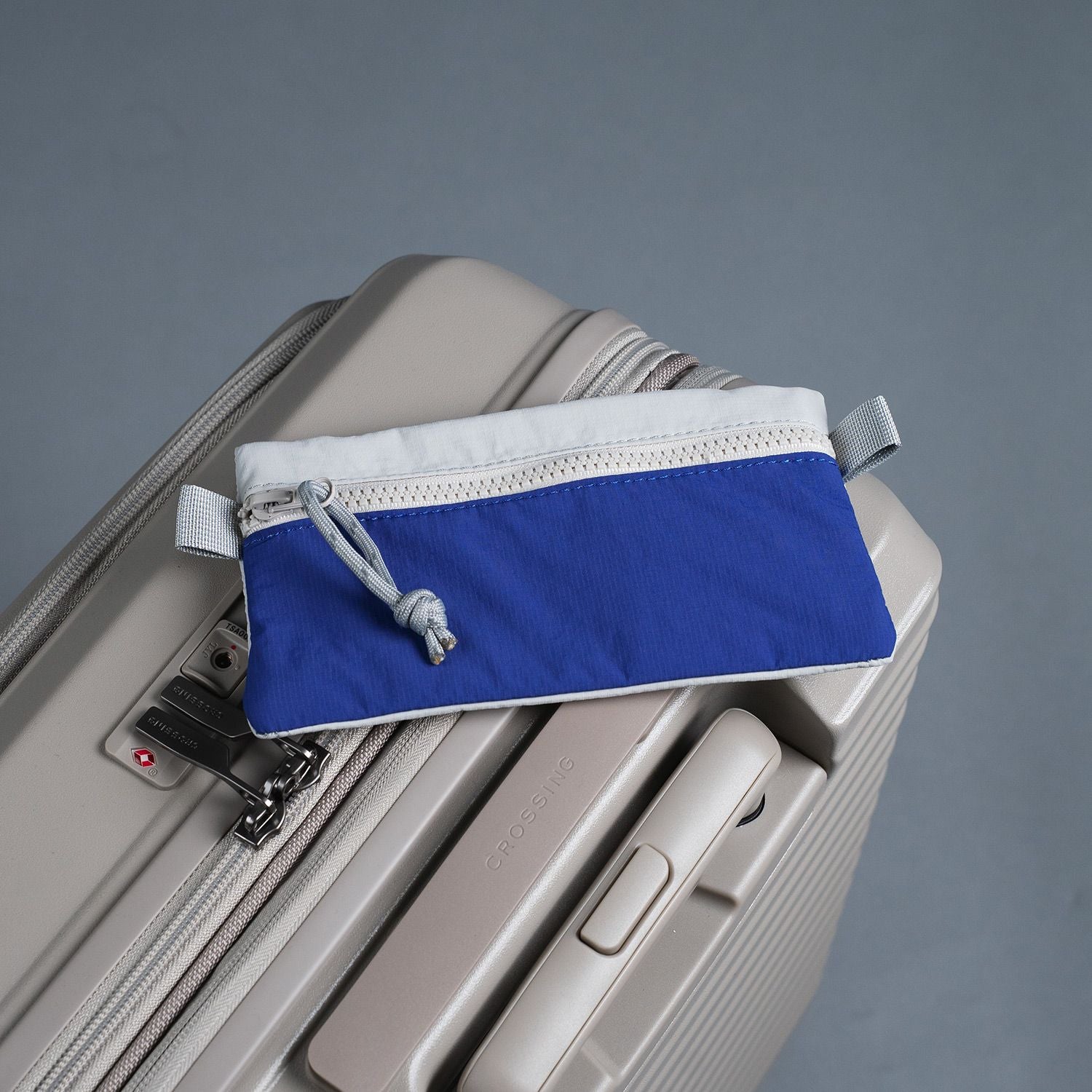 Crossing Tessa Colour Block Pouch Small - Blue/Grey