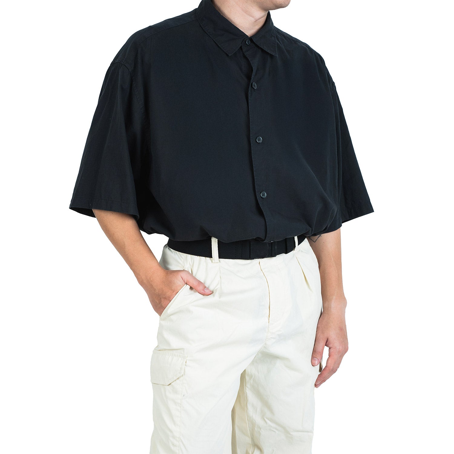 Crossing Travel Belt With Loop Buckle (Medium) - Black