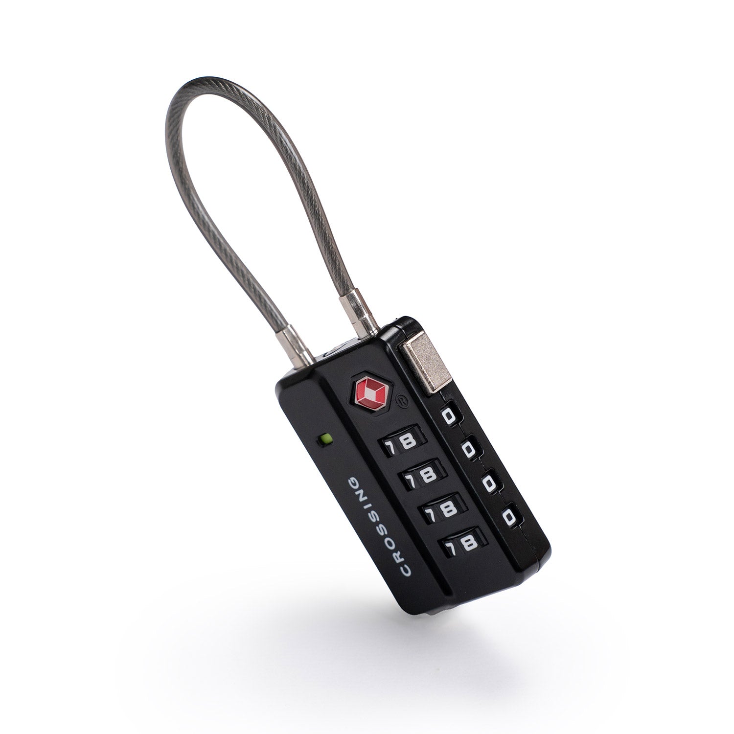 Crossing TSA 4-Dial Travel Lock With Indicator - Black
