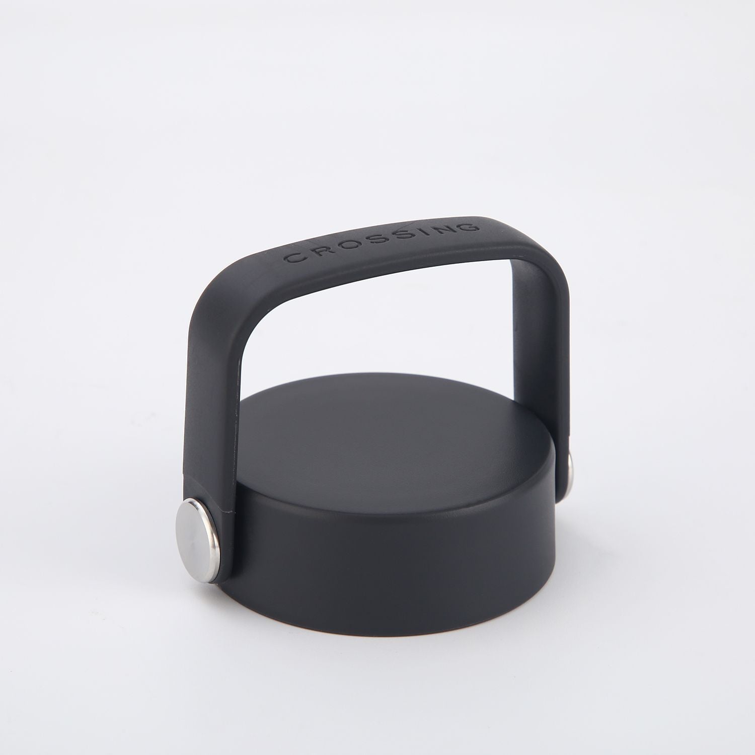 Crossing Urban Ceramic S/S Insulated Flat Cap Bottle With Handle 400ml - Gun Metal
