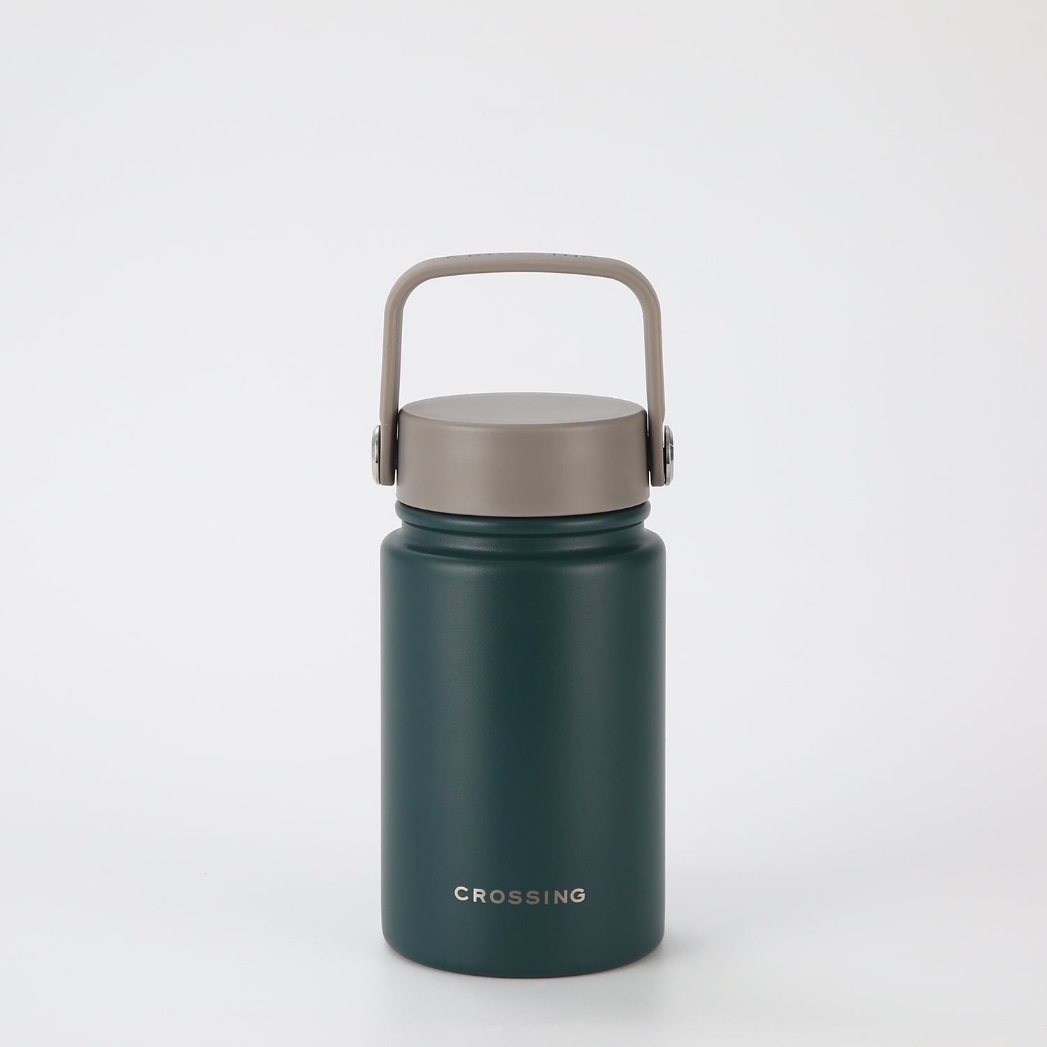 Crossing Urban Ceramic S/S Insulated Flat Cap Bottle With Handle 400ml - Latte Squash (Mix)