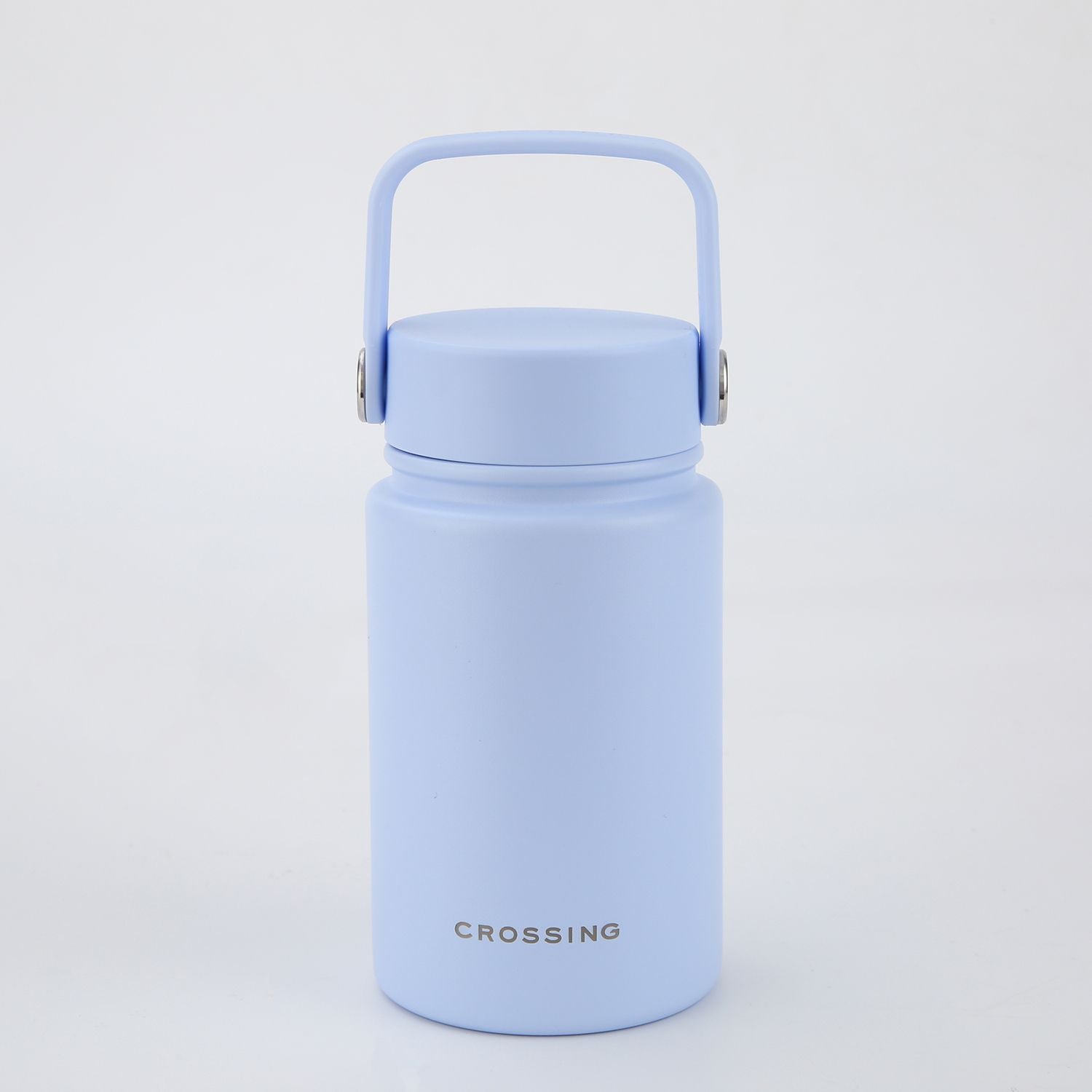 Crossing Urban Ceramic S/S Insulated Flat Cap Bottle With Handle 400ml - Sky Blue