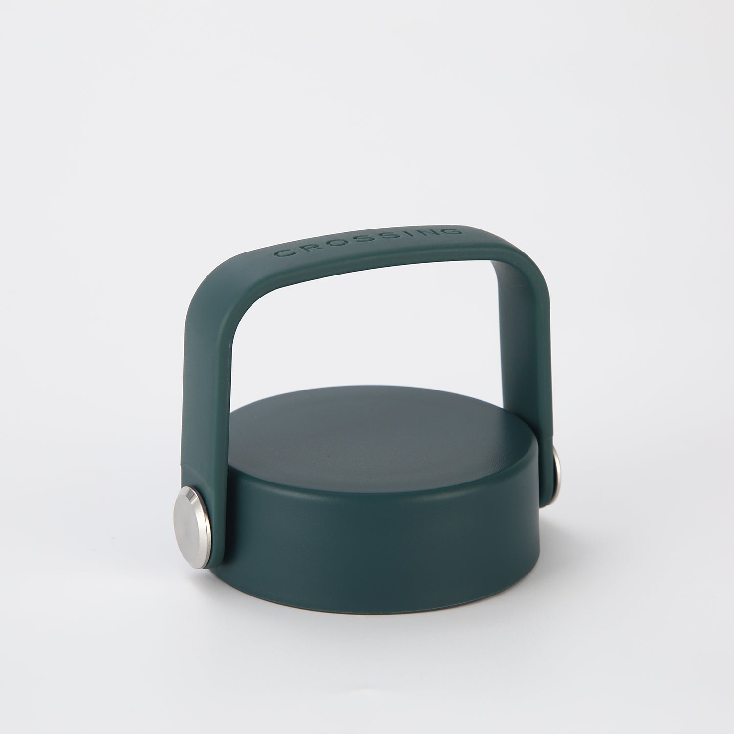 Crossing Urban Ceramic S/S Insulated Flat Cap Bottle With Handle 400ml - Squash (Dark Green)