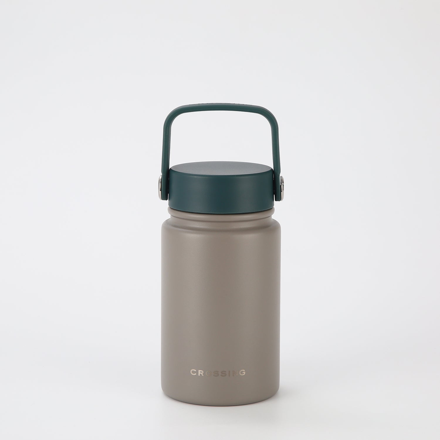 Crossing Urban Ceramic S/S Insulated Flat Cap Bottle With Handle 400ml - Squash Latte (Mix)