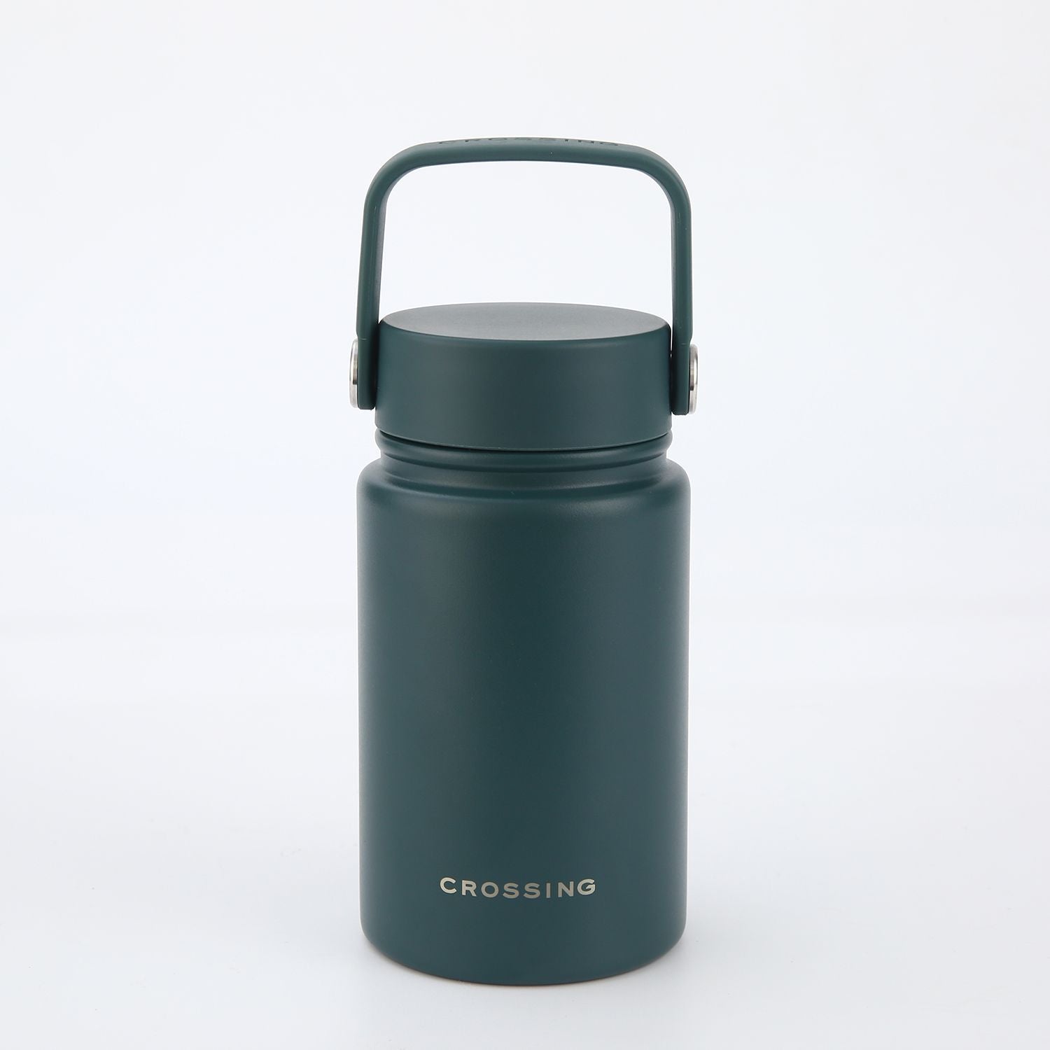 Crossing Urban Ceramic S/S Insulated Flat Cap Bottle With Handle 400ml - Squash V2