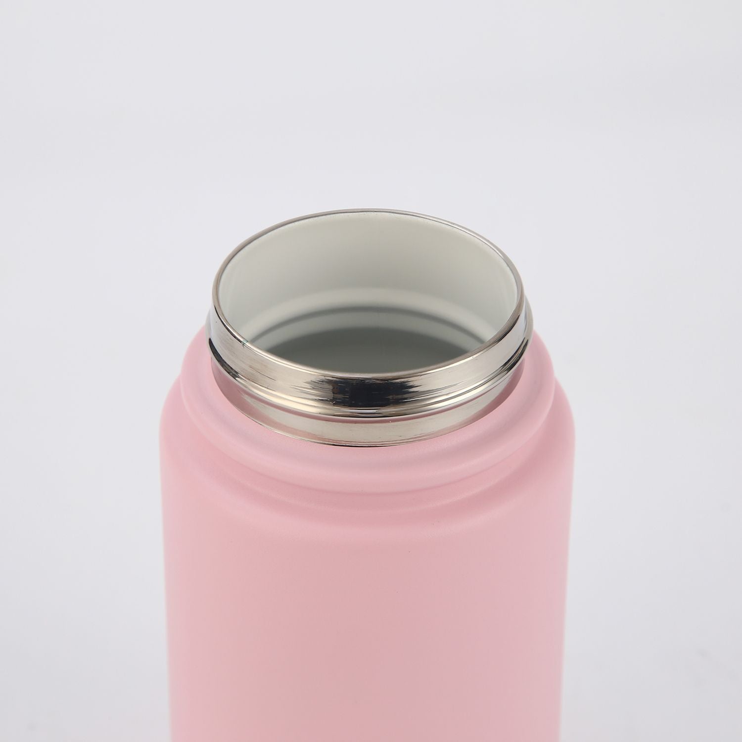 Crossing Urban Ceramic S/S Insulated Flat Cap Bottle With Handle 600ml - Light Pink