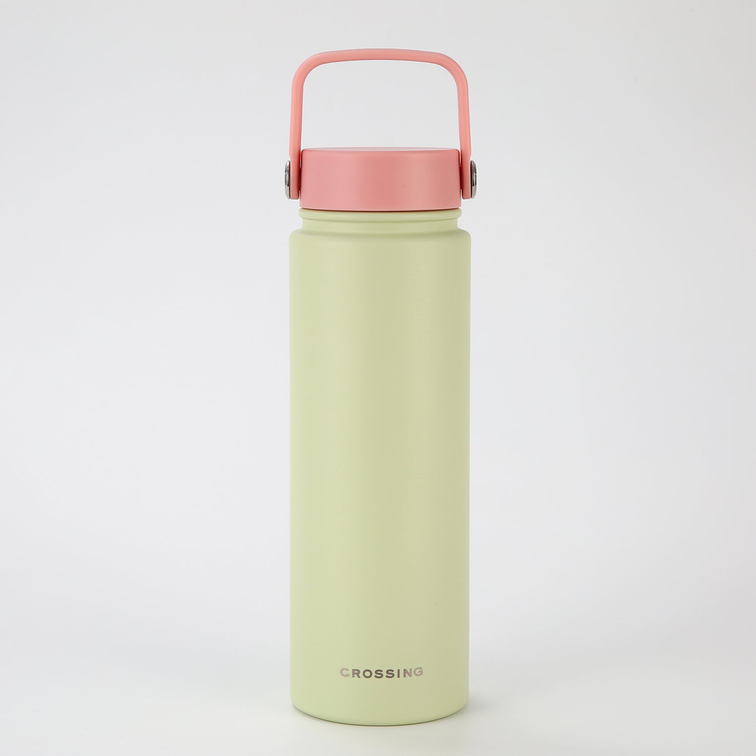 Crossing Urban Ceramic S/S Insulated Flat Cap Bottle With Handle 720ml - Dusty Rose Pistachio (Mix)
