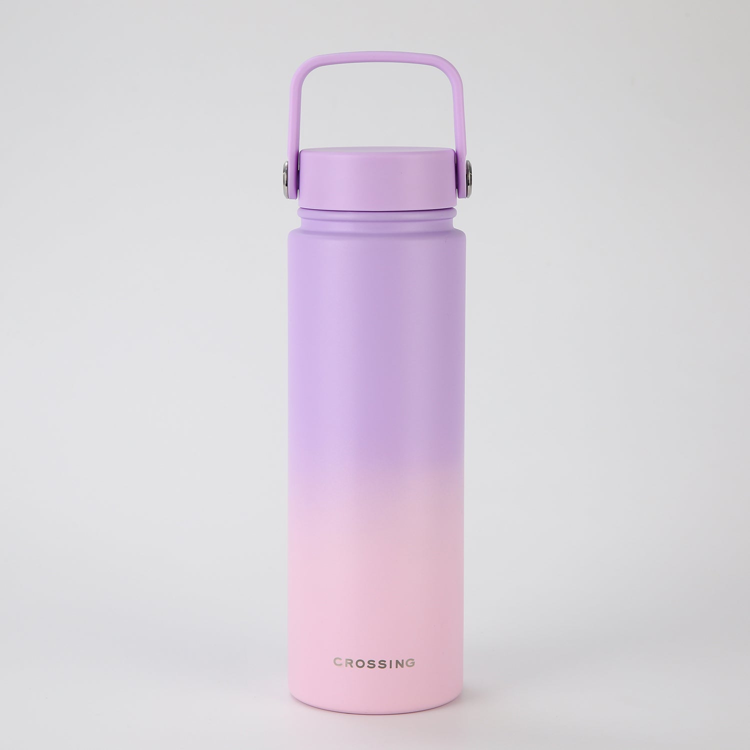 Crossing Urban Ceramic S/S Insulated Flat Cap Bottle With Handle 720ml - Ombre Lavender Luxe