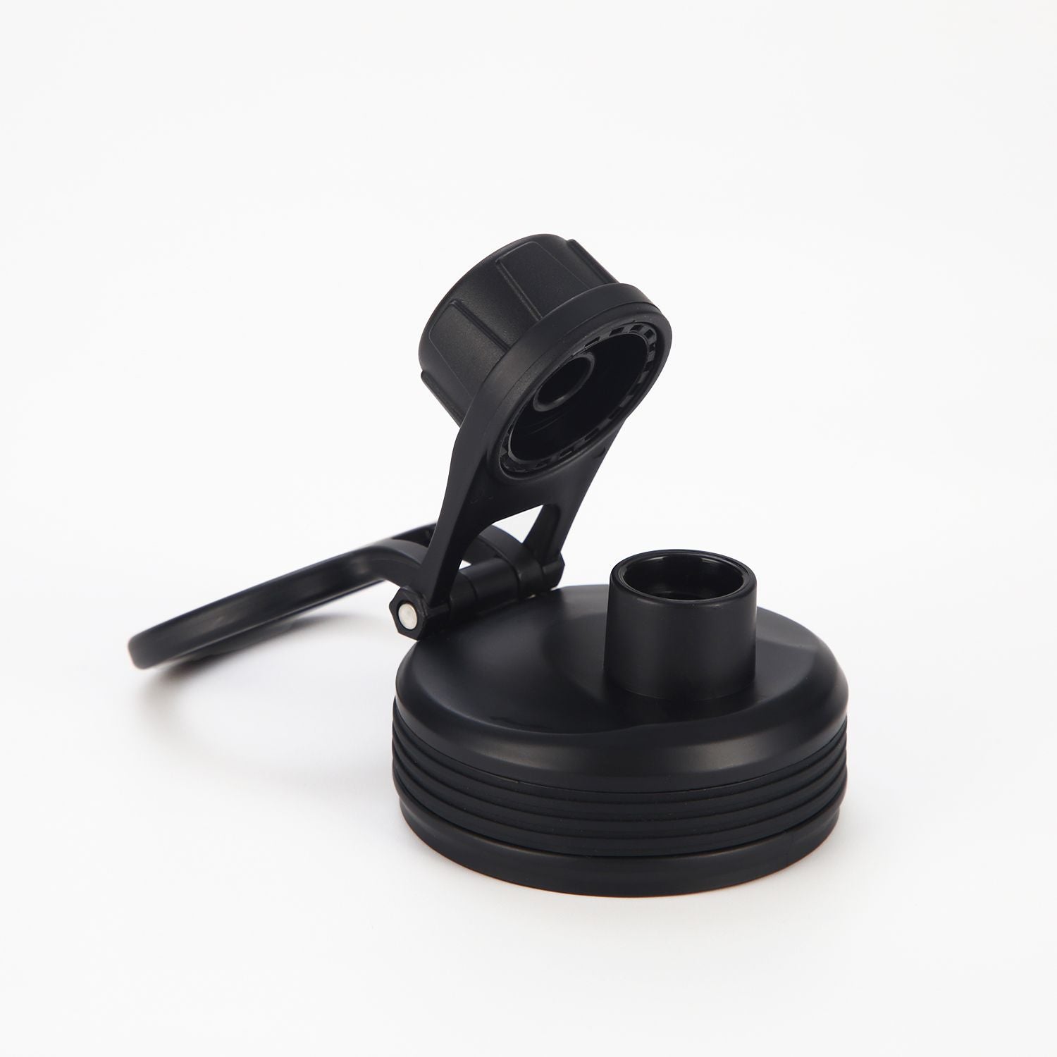 Crossing Urban Ceramic S/S Insulated Screw Cap Sports Bottle With Handle 1000ml - Ebony (Black)