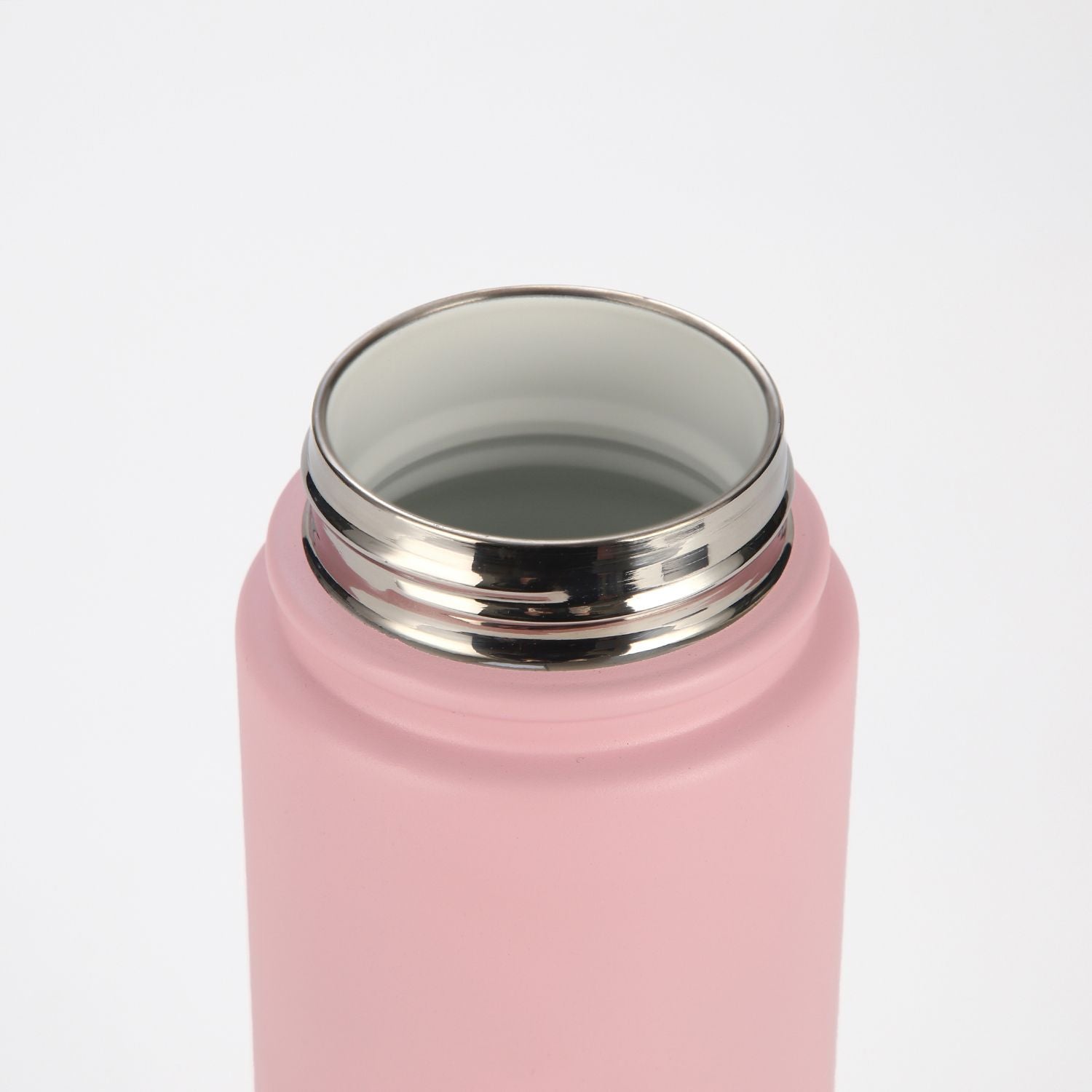 Crossing Urban Ceramic S/S Insulated Screw Cap Sports Bottle With Handle 400ml - Dusty Rose (Dark Pink)