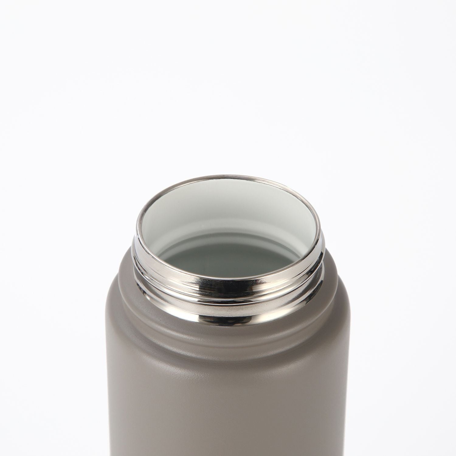 Crossing Urban Ceramic S/S Insulated Screw Cap Sports Bottle With Handle 600ml - Latte (Light Grey)