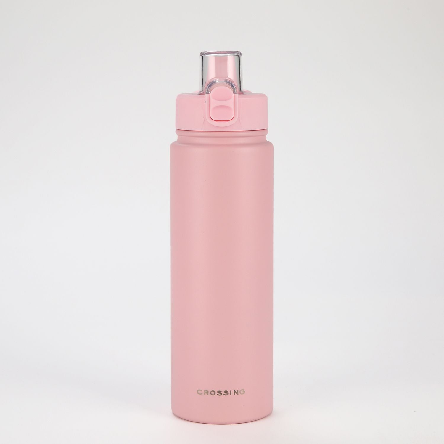 Crossing Urban Ceramic S/S Insulated Straw Sipper Cap Sports Bottle With Handle 720ml - Dusty Rose