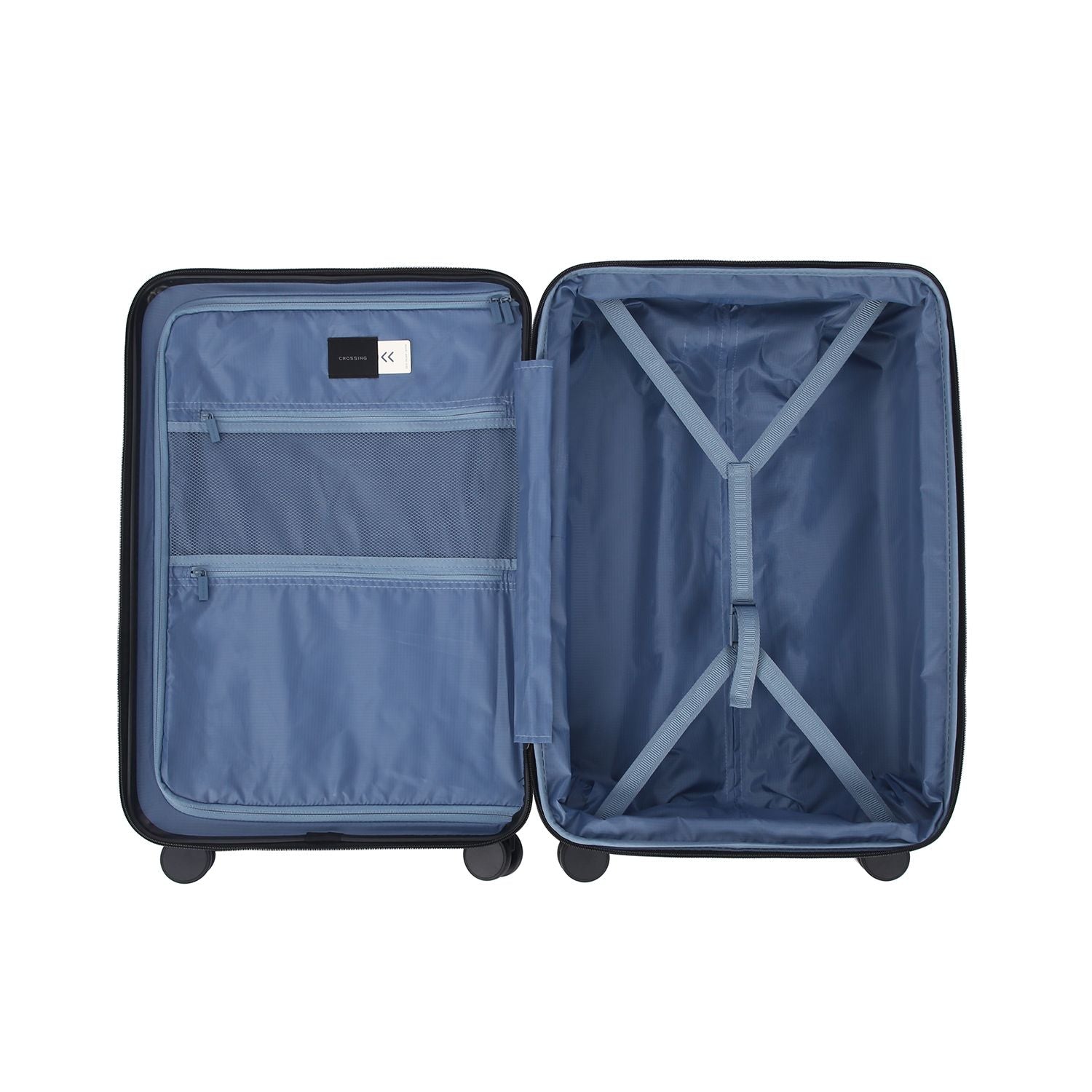 Crossing VIVE Polycarbonate Expandable Medium Luggage V2 - Black