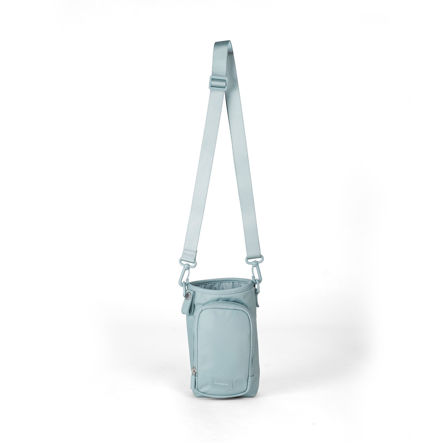 Crossing Water Bottle Crossbody Bag With  Front Pocket 2L - Sage Green