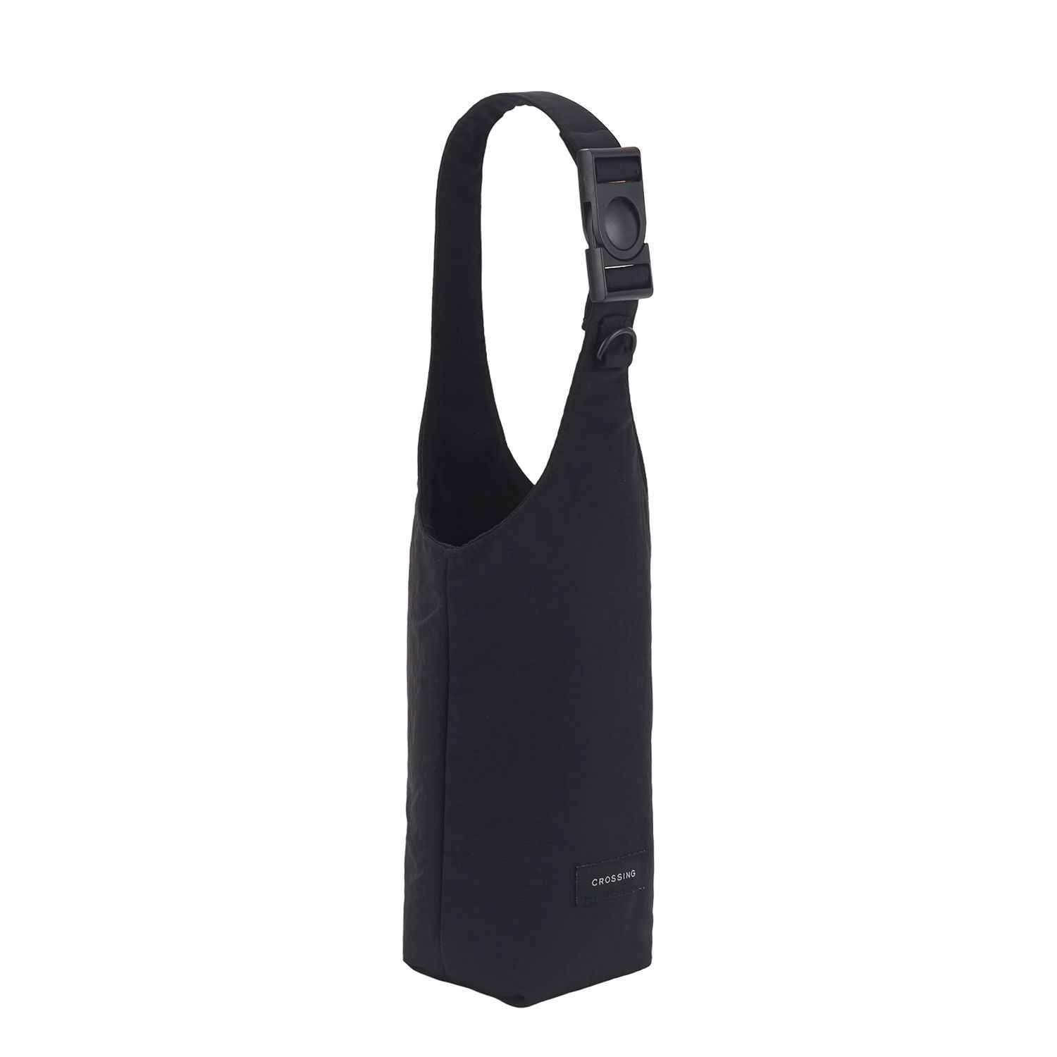 Crossing Waterproof Checked Nylon Dual Carry Water Bottle Bag - Black