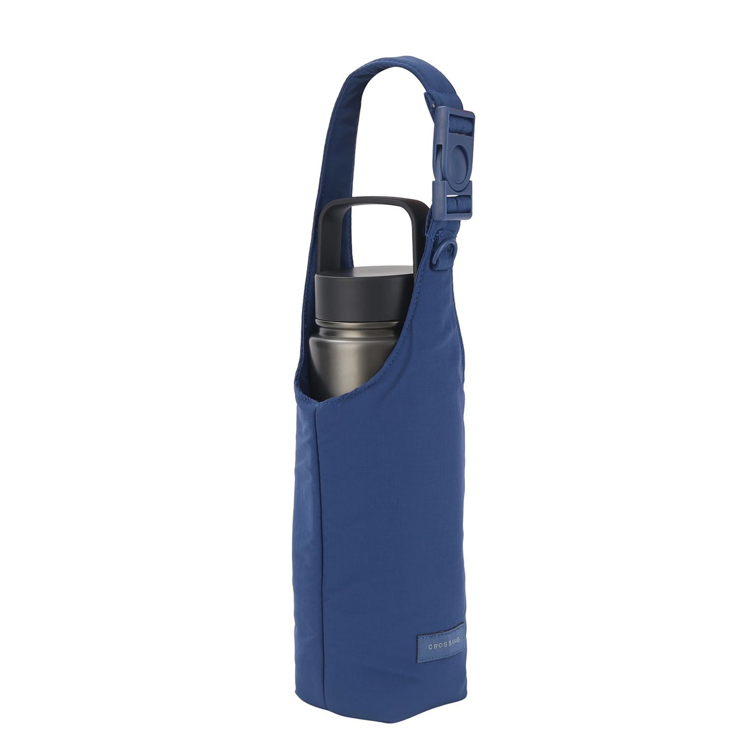 Crossing Waterproof Checked Nylon Dual Carry Water Bottle Bag - Smoke Blue