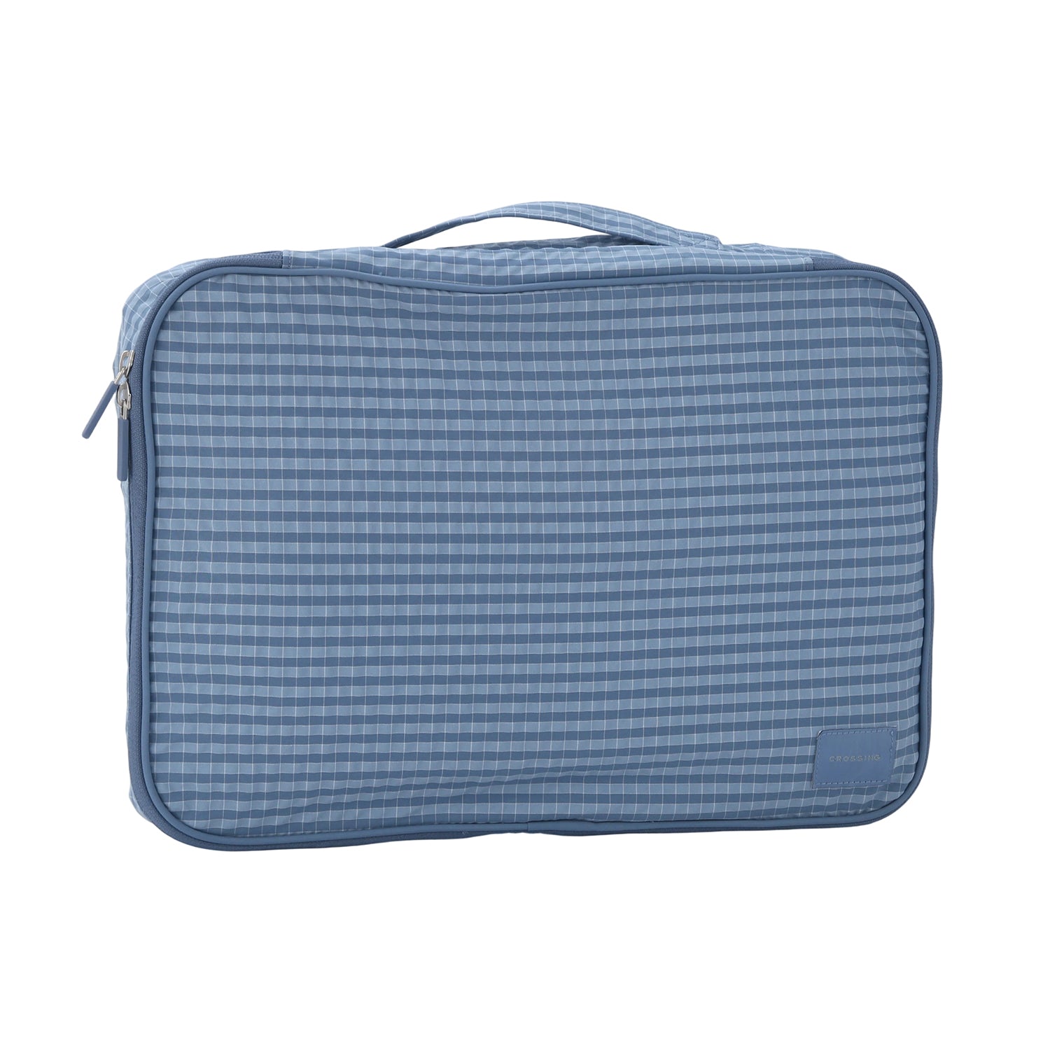 Crossing Waterproof Rayon Checked Packing Cube Set (2-Piece Set) - Blue