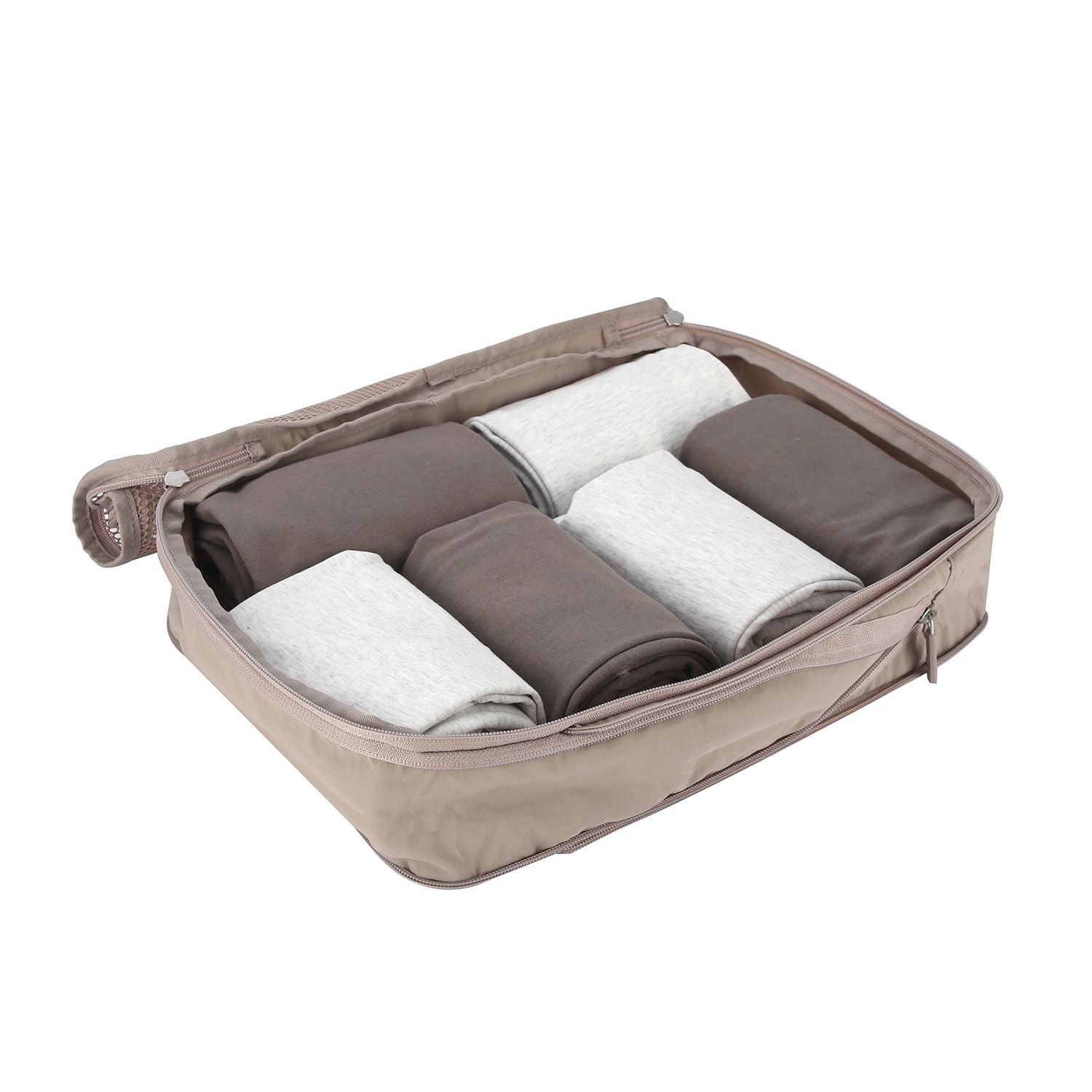 Crossing Waterproof Ripstop Nylon Compression Packing Cube M - Light Grey