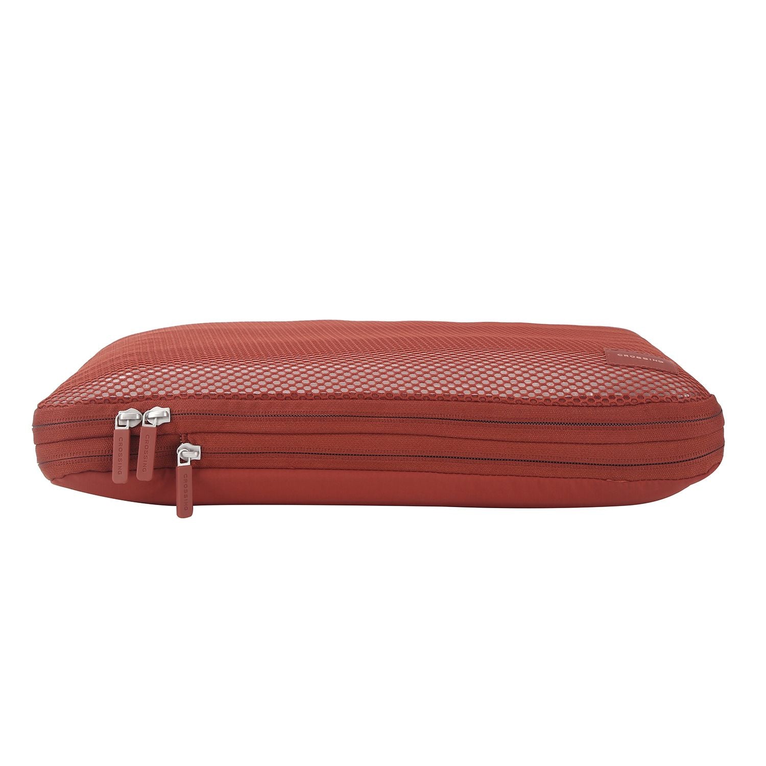 Crossing Waterproof Ripstop Nylon Compression Packing Cube M - Rust Orange