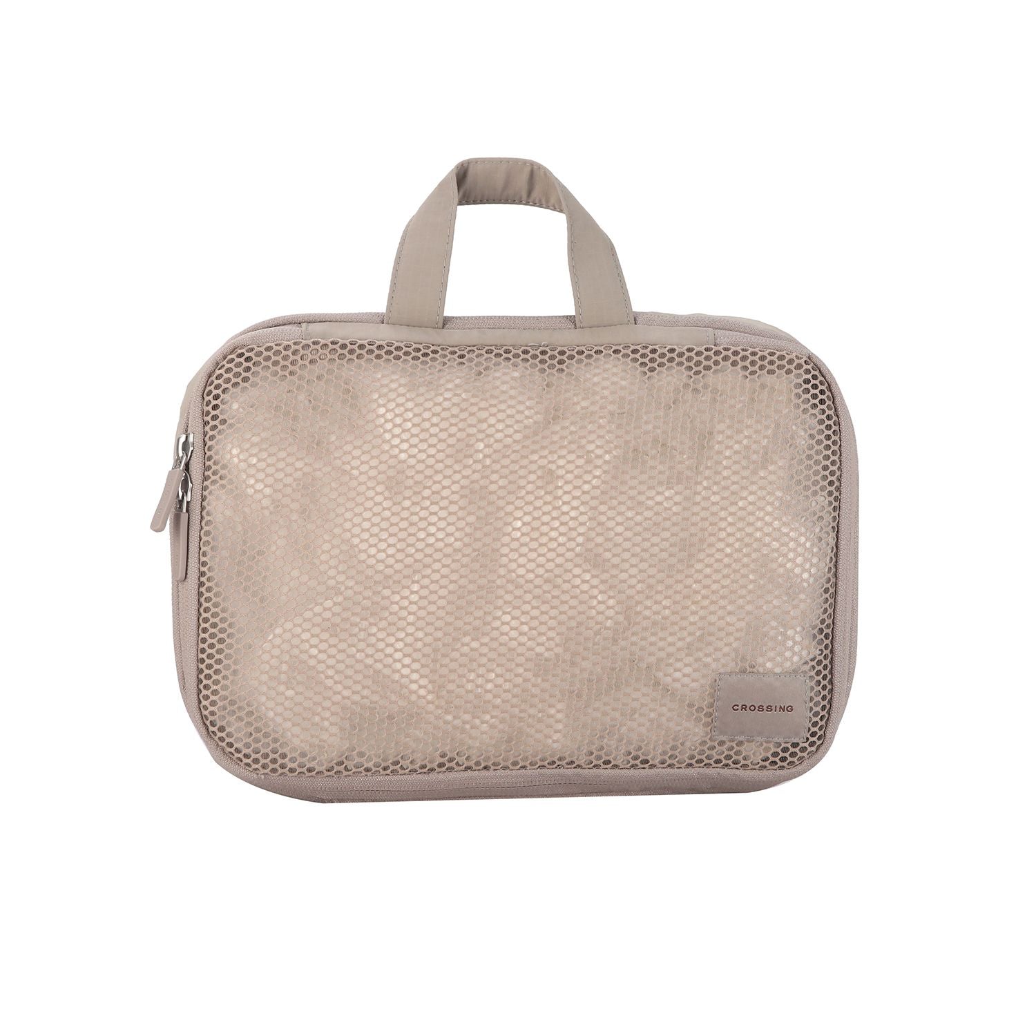 Crossing Waterproof Ripstop Nylon Compression Packing Cube Set (2-Piece Set) - Light Grey