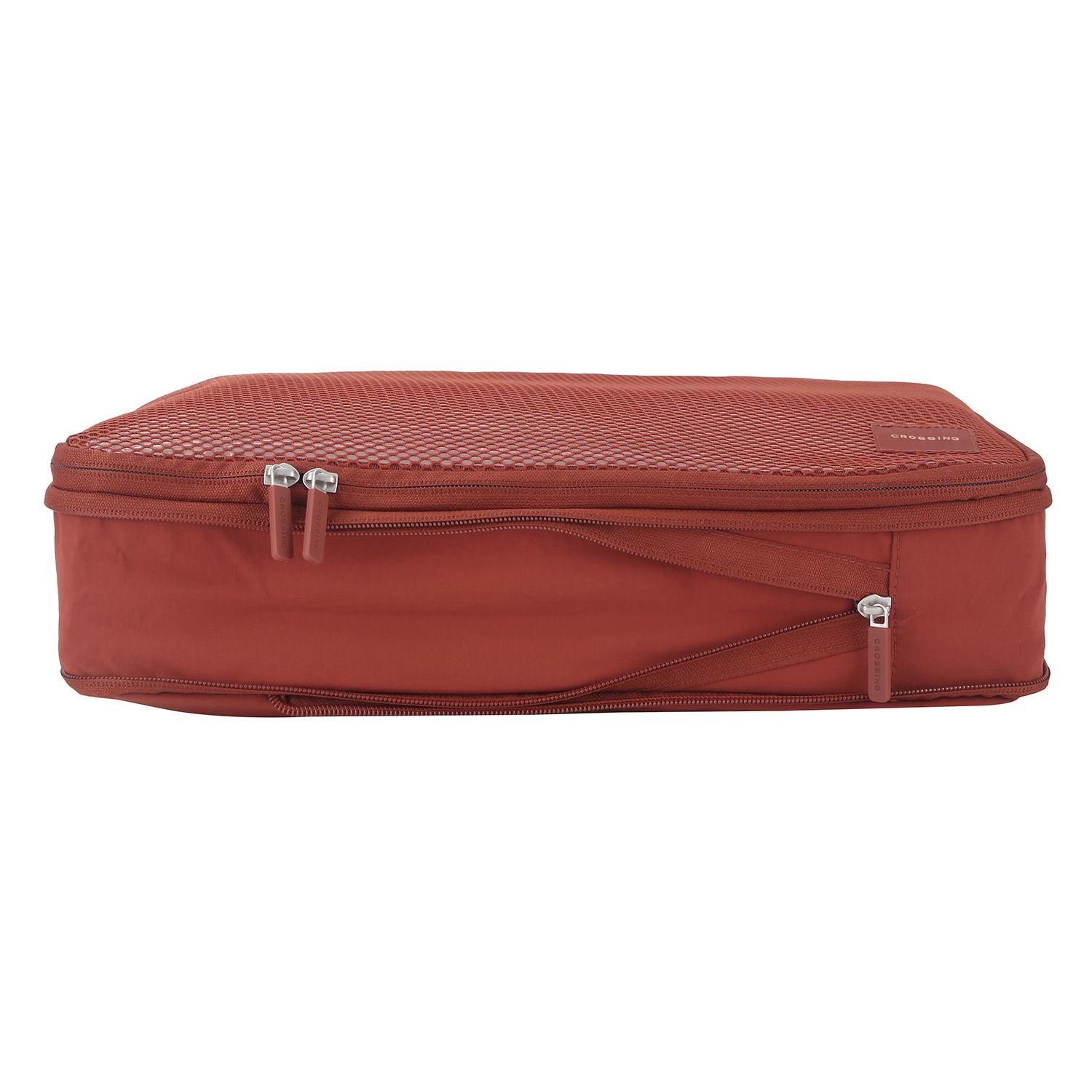 Crossing Waterproof Ripstop Nylon Compression Packing Cube Set (2-Piece Set) - Rust Orange