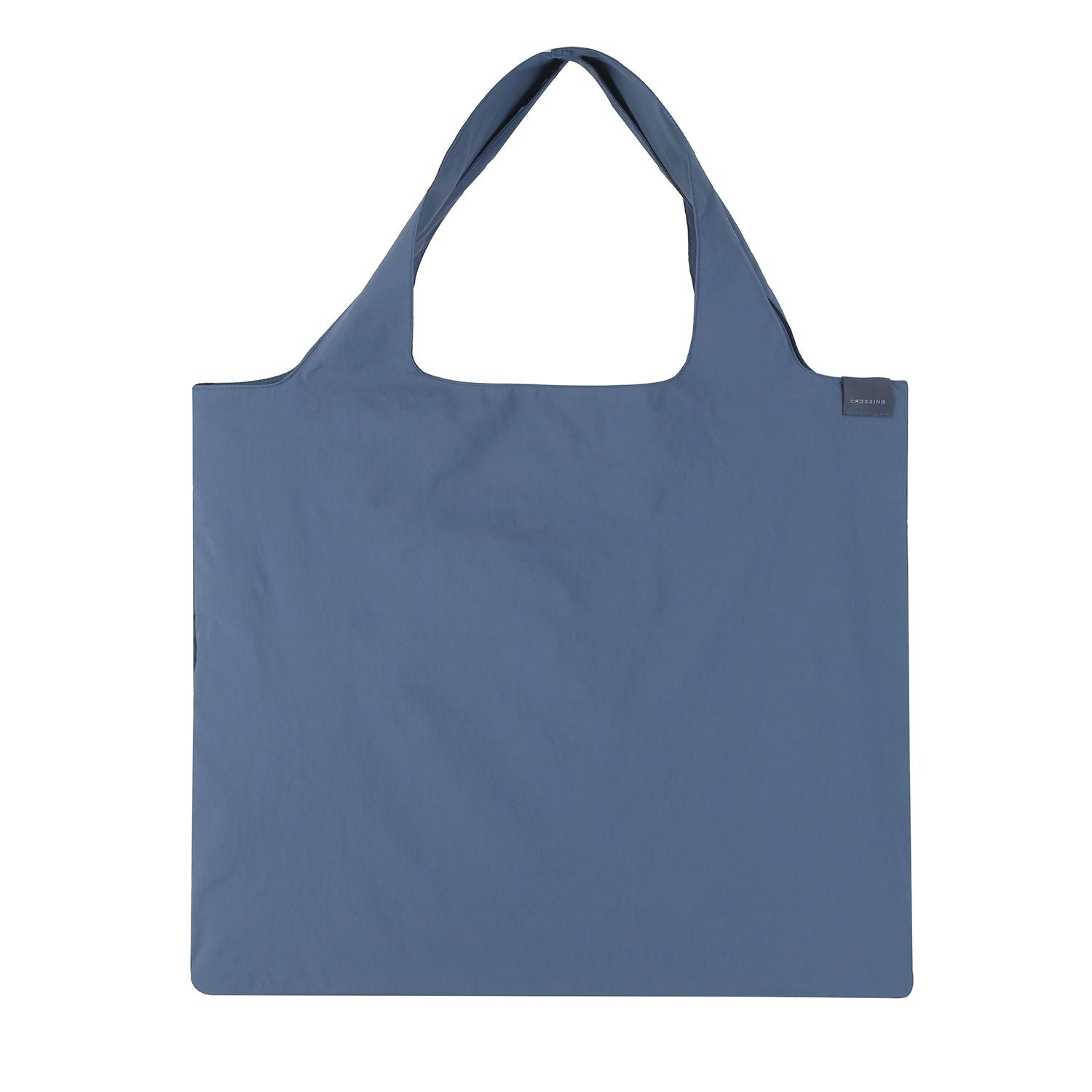 Crossing Waterproof Ripstop Nylon Foldable Tote Bag - Smoke Blue
