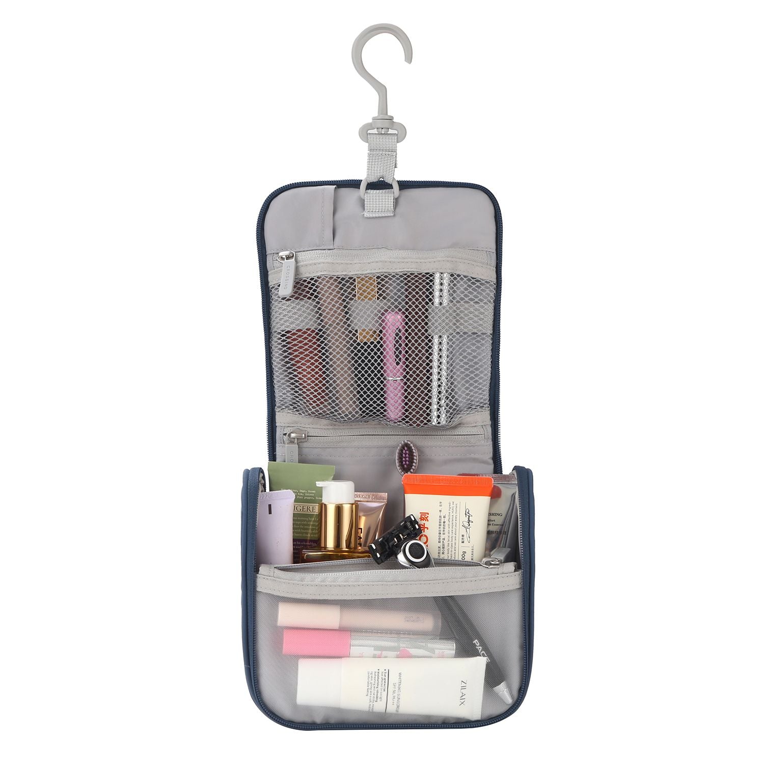 Crossing Waterproof Ripstop Nylon Hanging Toiletry Kit - Smoke Blue