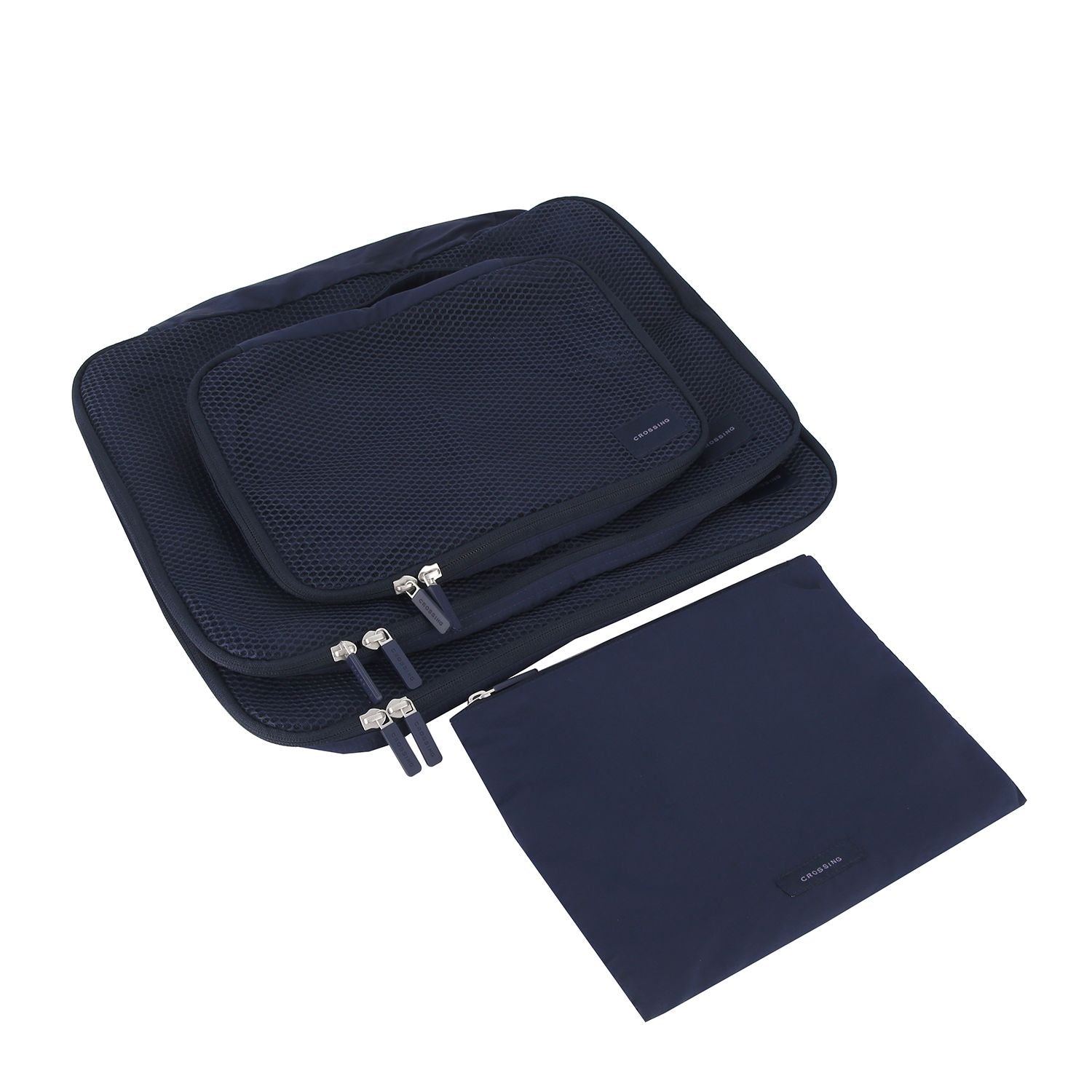 Crossing Waterproof Ripstop Nylon Packing Cube Set (4-Piece Set) - Navy