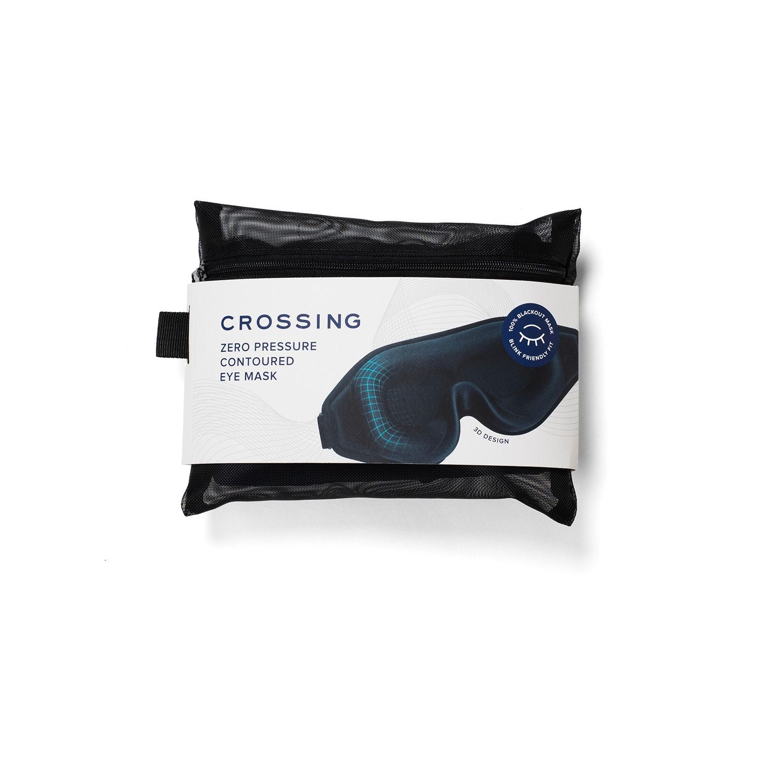Crossing Zero Pressure Contoured Eye Mask - Dark Blue