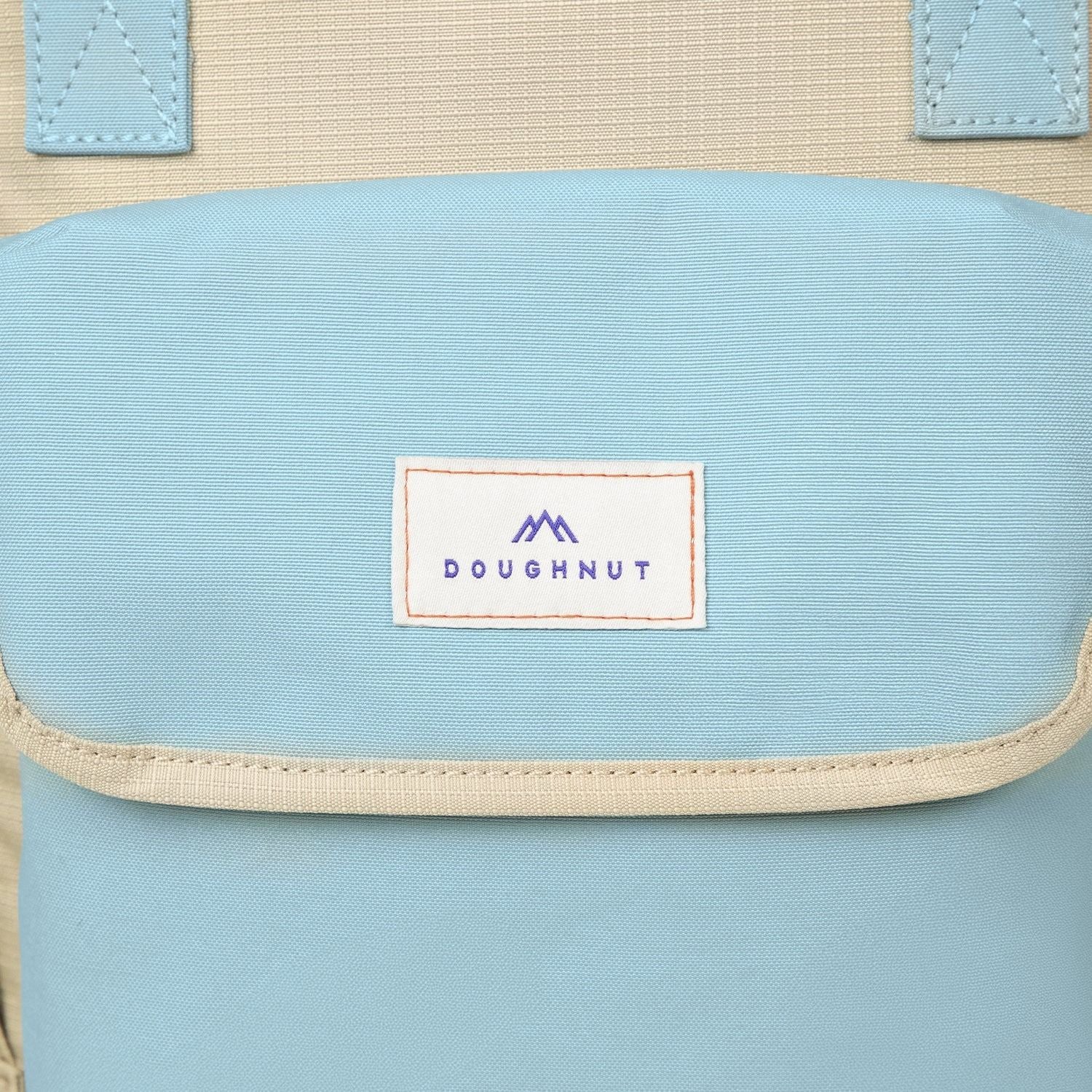 Doughnut Macaroon Minorstones Series Backpack - Blue Grey X Beige