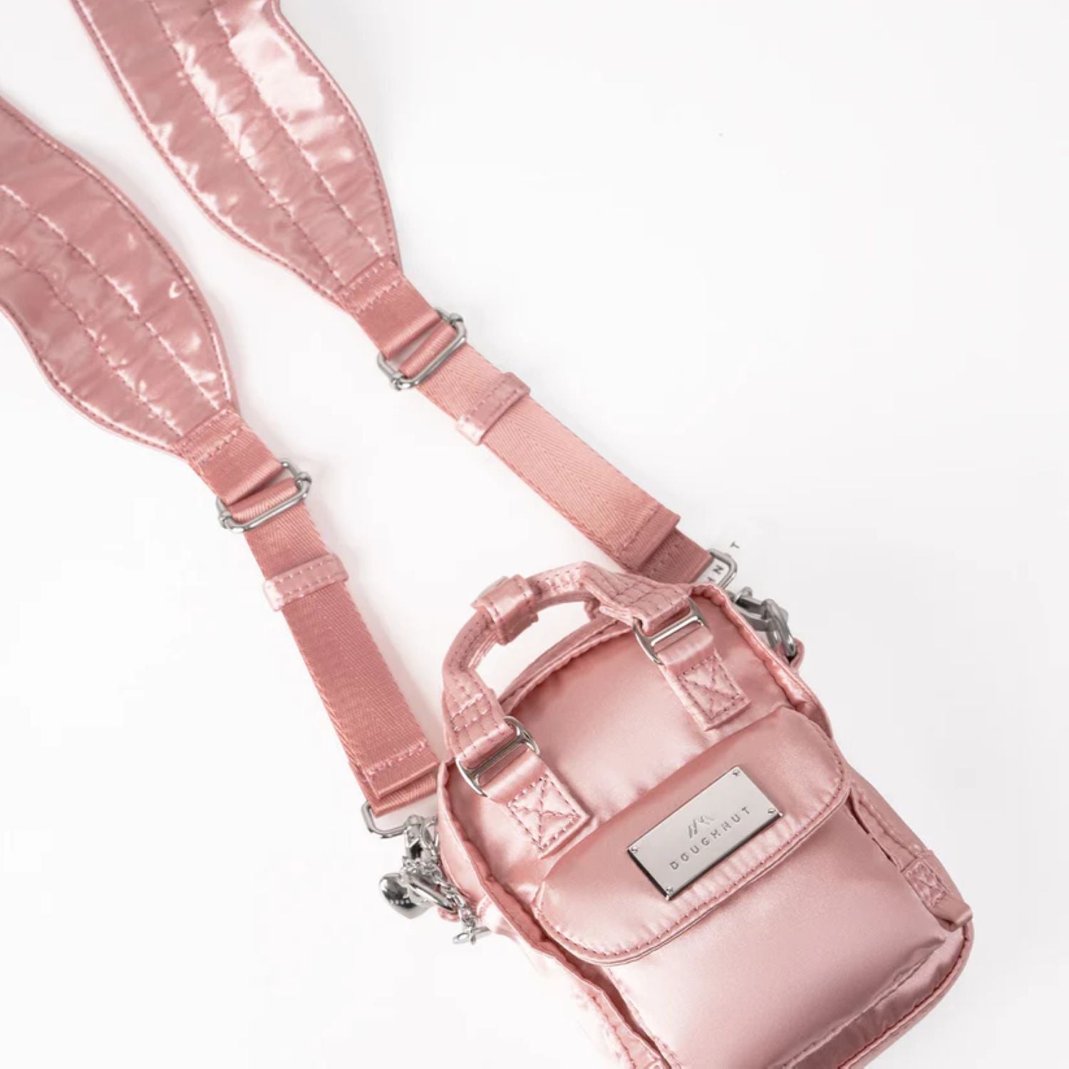 Doughnut Macaroon Tiny Girlitude Series Crossbody Bag - Champagne