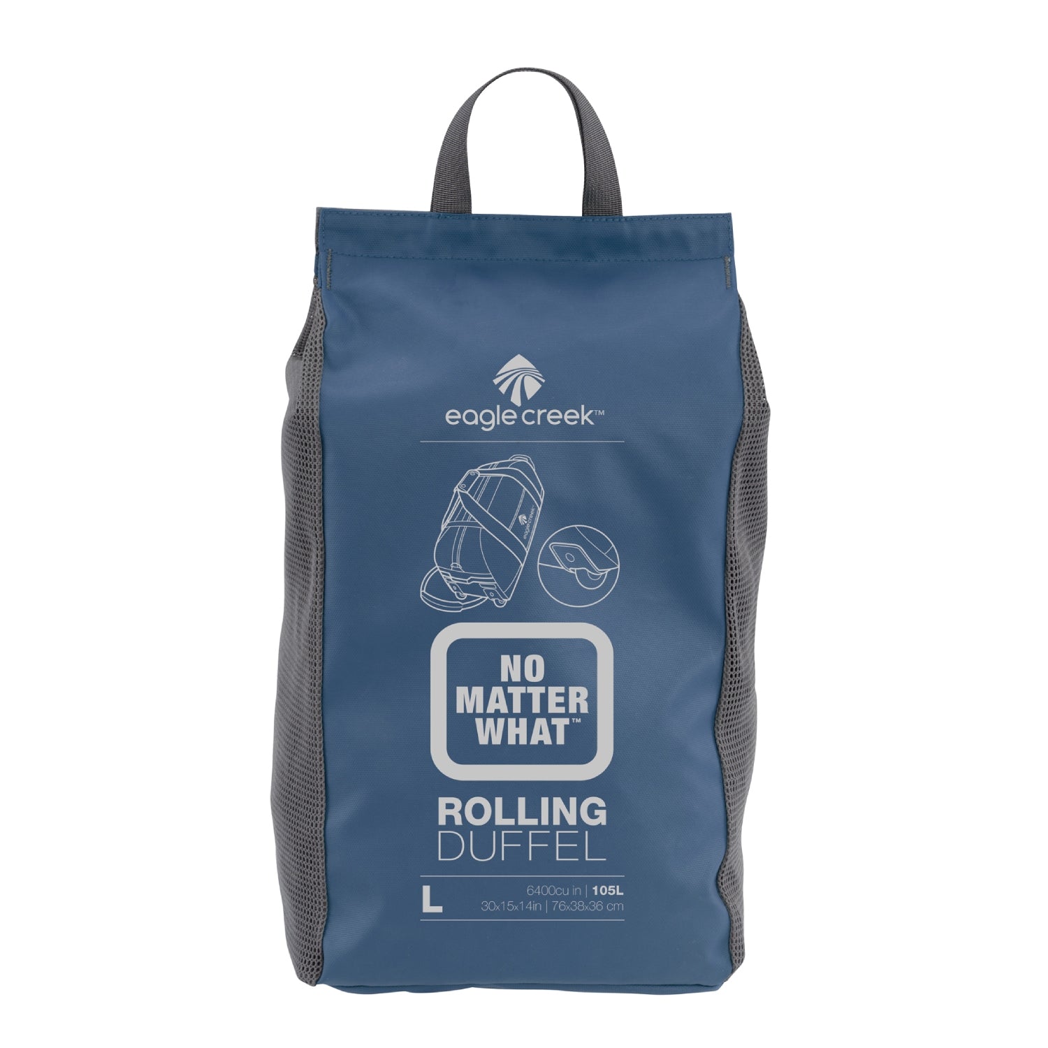 Eagle Creek No Matter What Flashpoint Rolling Duffel - L (Slate Blue)
