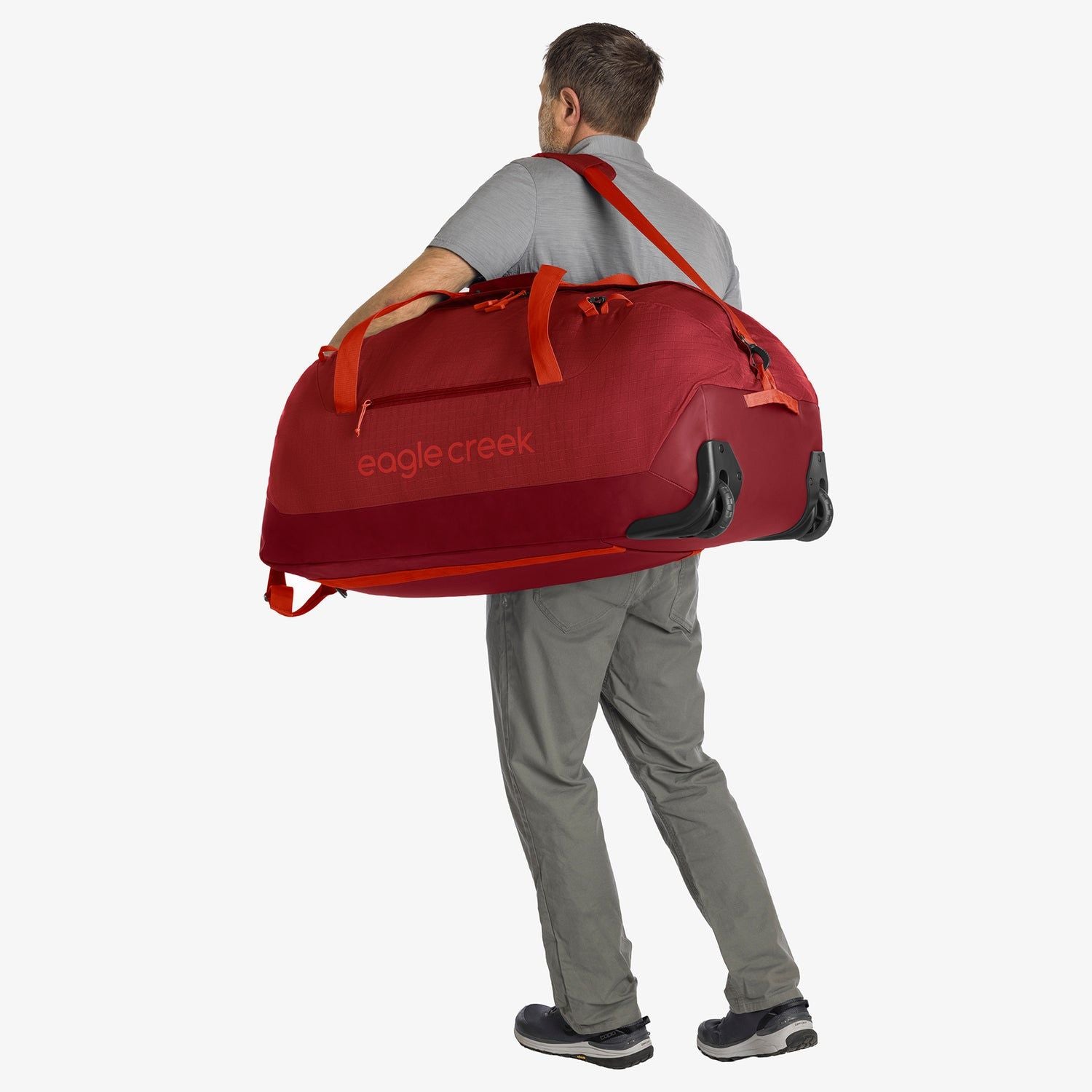 Eagle Creek No Matter What Rolling Duffel 120L (Cranberry Red)