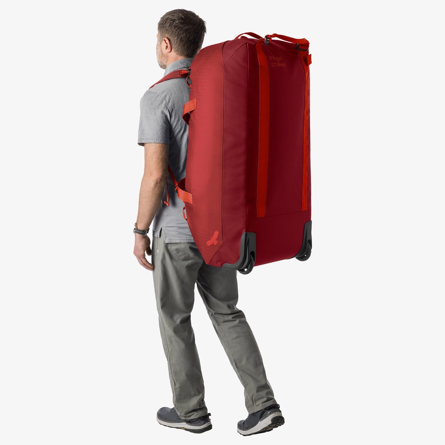 Eagle Creek No Matter What Rolling Duffel 120L (Cranberry Red)
